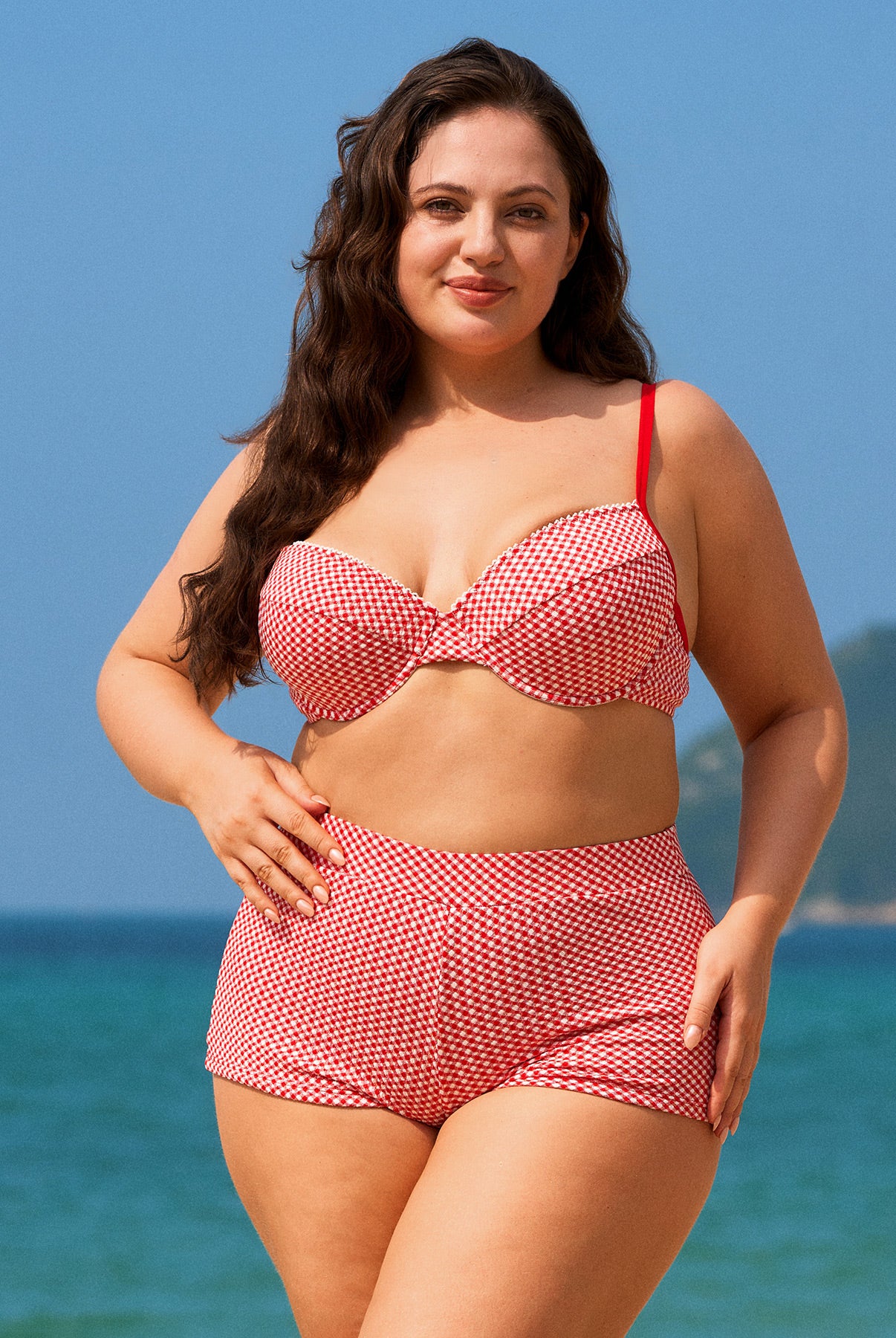 Women Knitted Polyester blended Bikini Bottoms Sustainable Plus Size Bikinis - BERLOOK