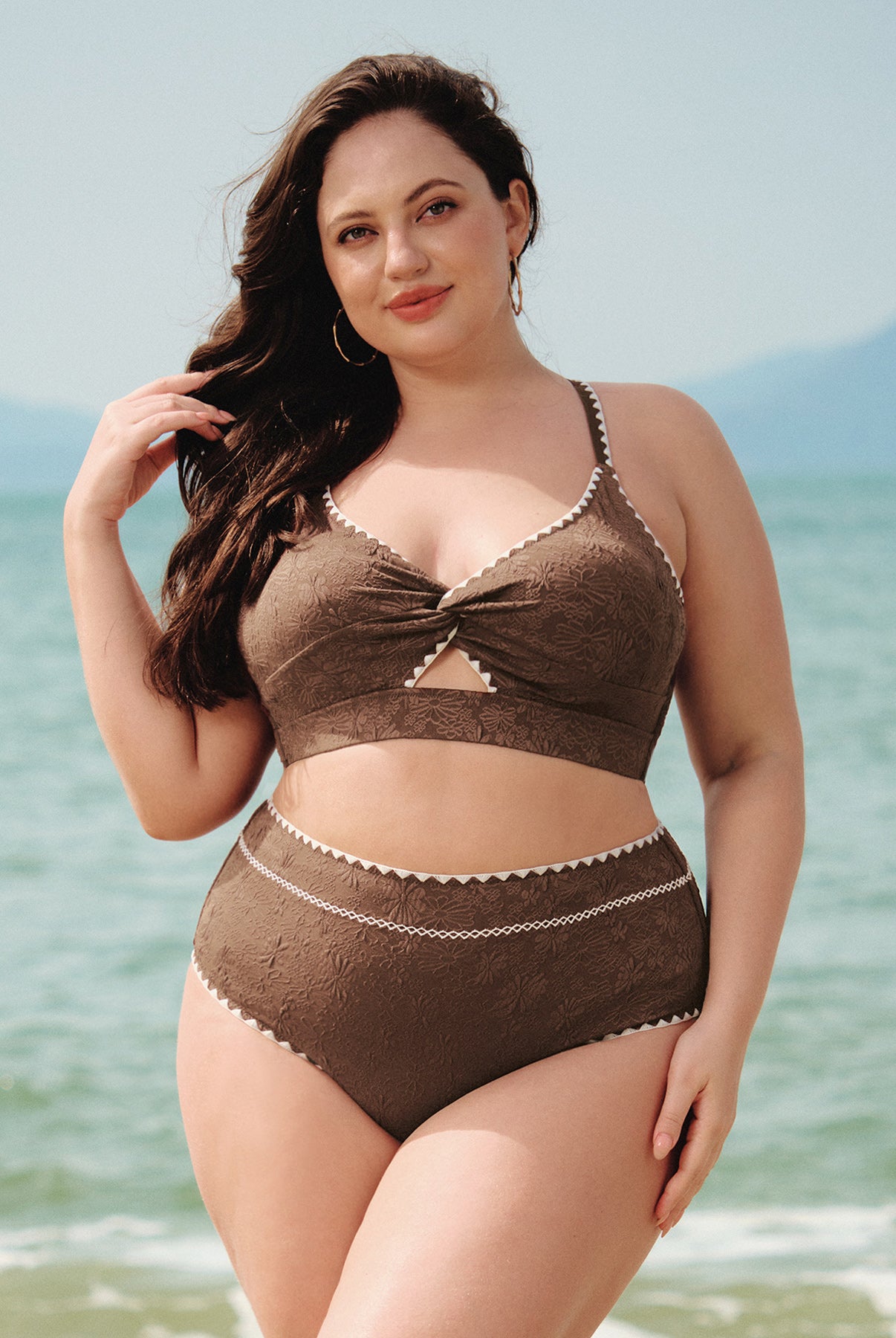 Women Knitted Polyester Blended Bikini Bottoms Sustainable Plus Size Bikinis - BERLOOK