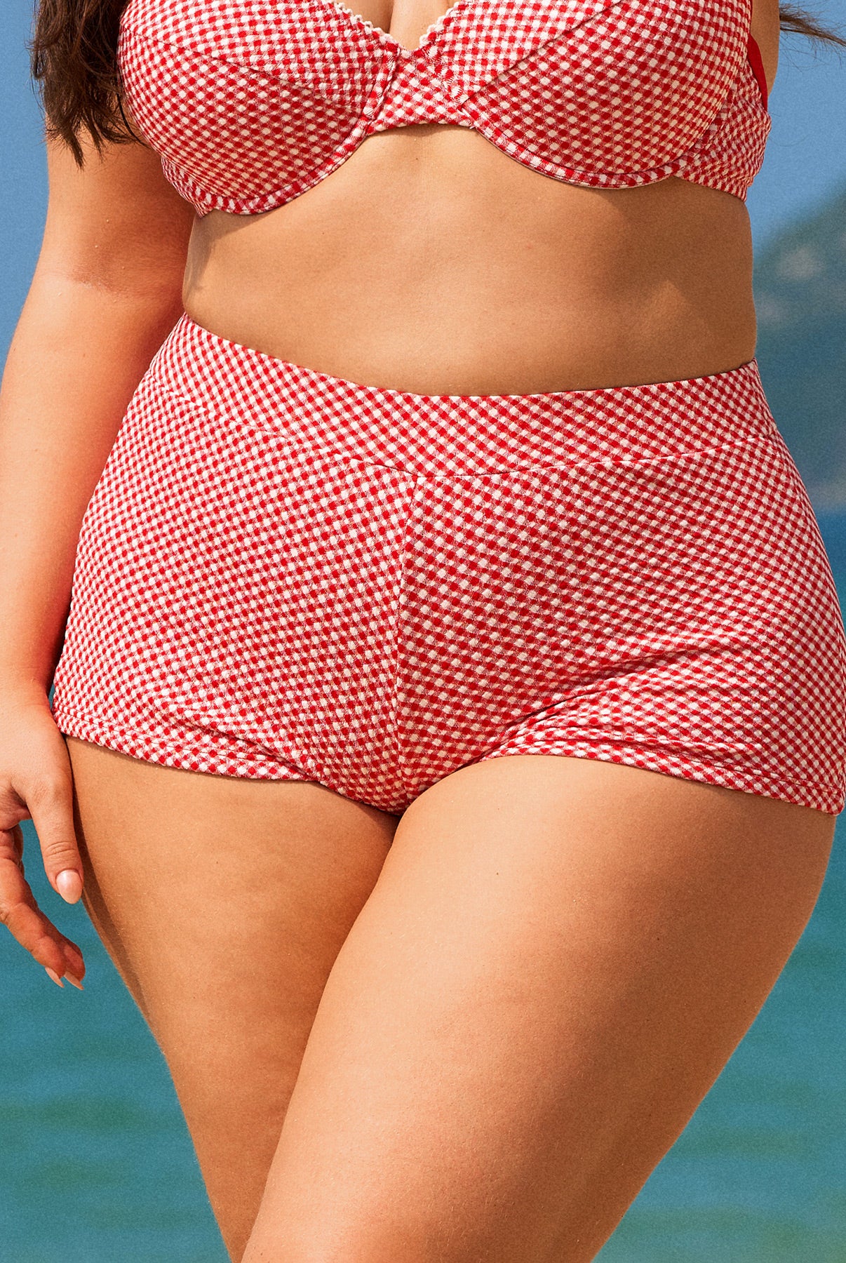 Women Knitted Polyester blended Bikini Bottoms Sustainable Plus Size Bikinis - BERLOOK
