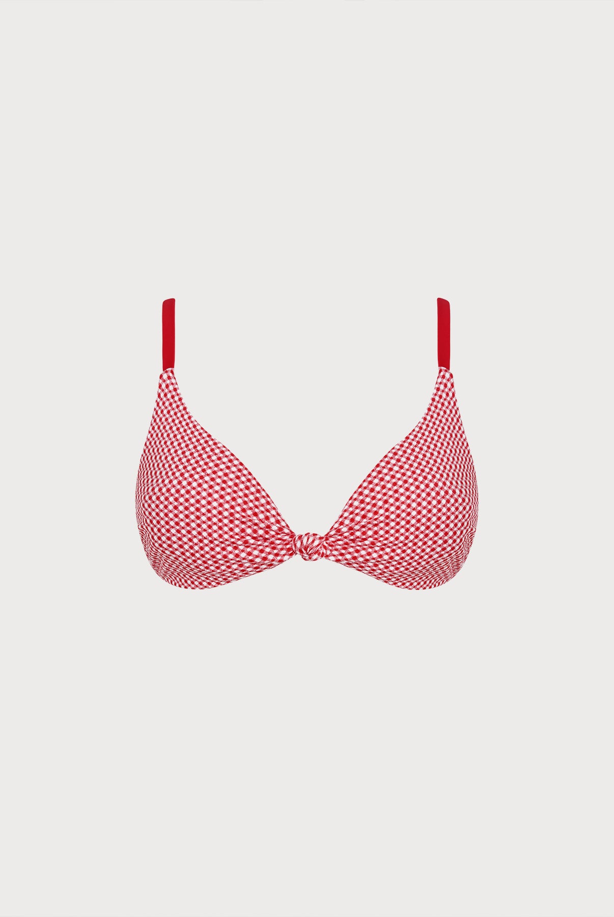 Women KnittedPolyester blended Bikini Tops Red Sustainable Plus Size Bikinis - BERLOOK