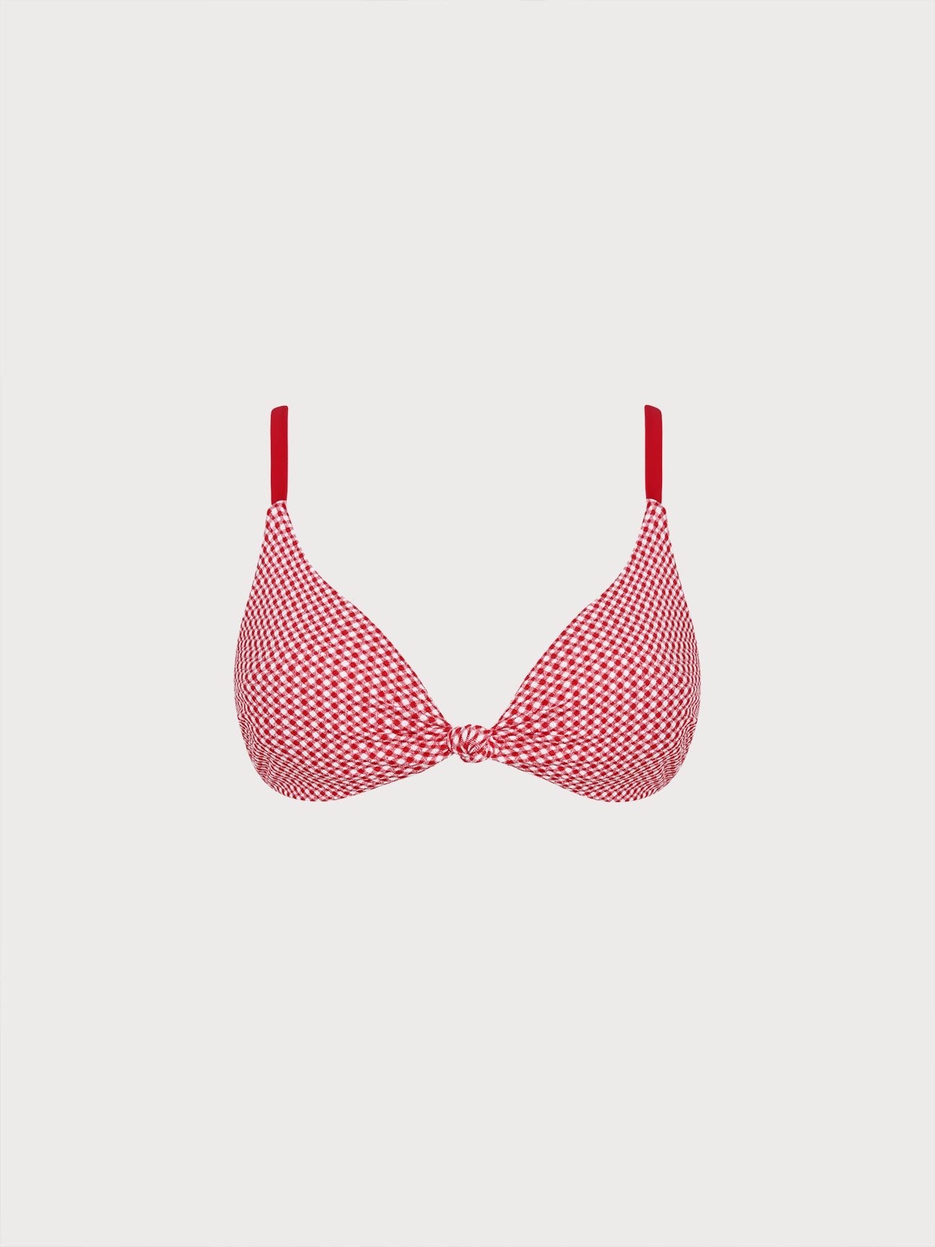 Women KnittedPolyester blended Bikini Tops Red Sustainable Plus Size Bikinis - BERLOOK