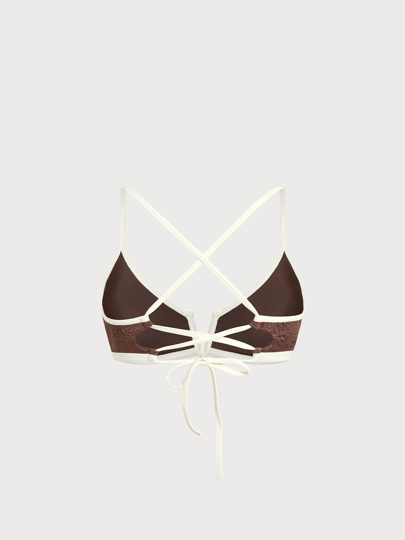 Women Knitted Polyester Blended Bikini Tops Sustainable Bikinis - BERLOOK