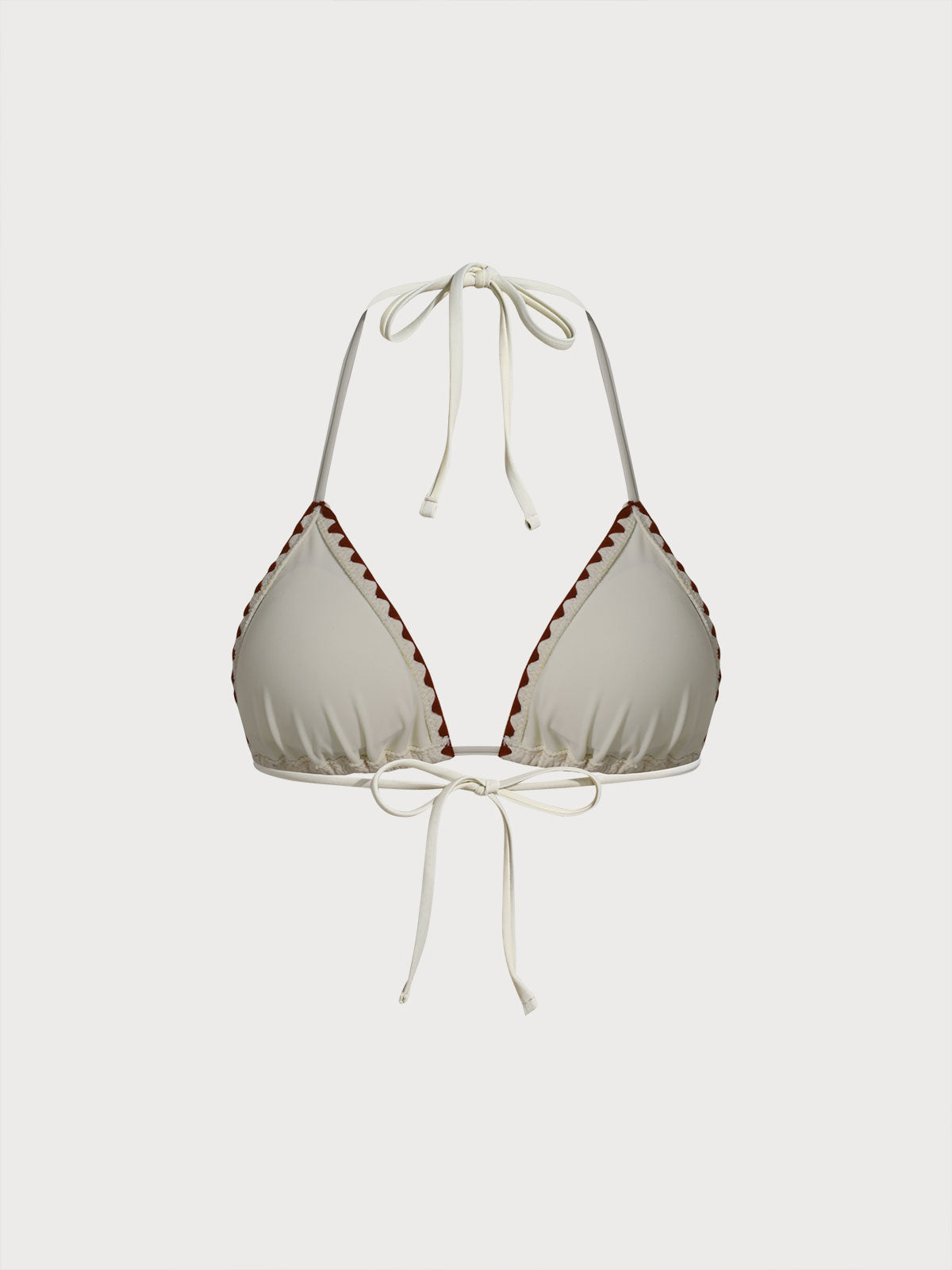 Women Knitted Polyester Blended Bikini Tops Sustainable Bikinis - BERLOOK