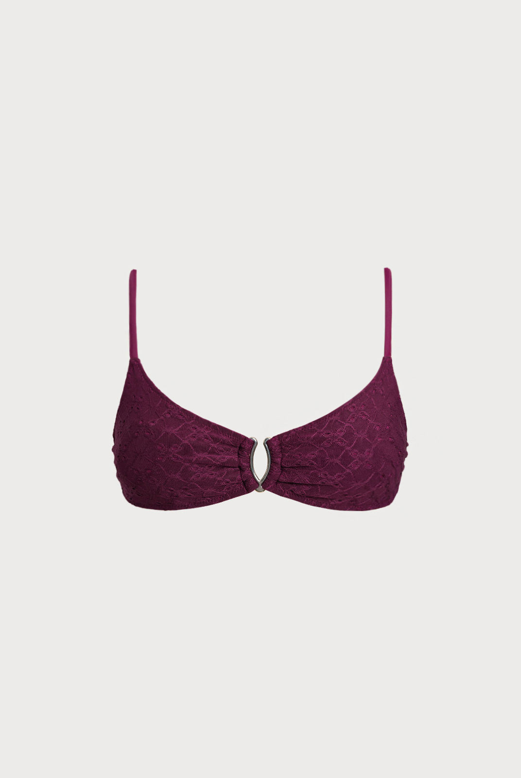 Women Knitted Polyester Blended Bikini Tops Sustainable Bikinis - BERLOOK
