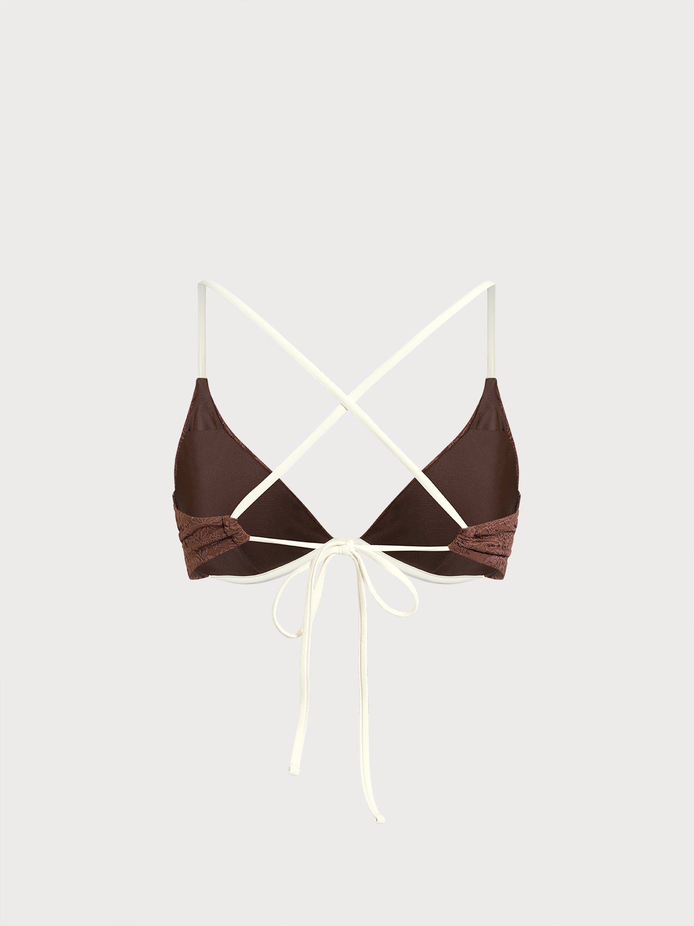 Women Knitted Polyester Blended Bikini Tops Sustainable Bikinis - BERLOOK