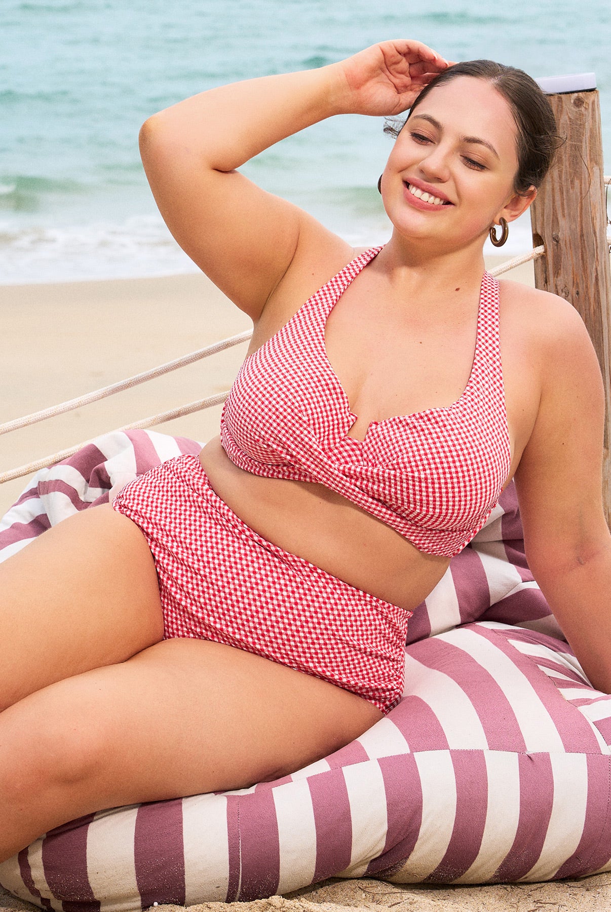 Women Knitted Polyester blended Bikini Tops Sustainable Plus Size Bikinis - BERLOOK