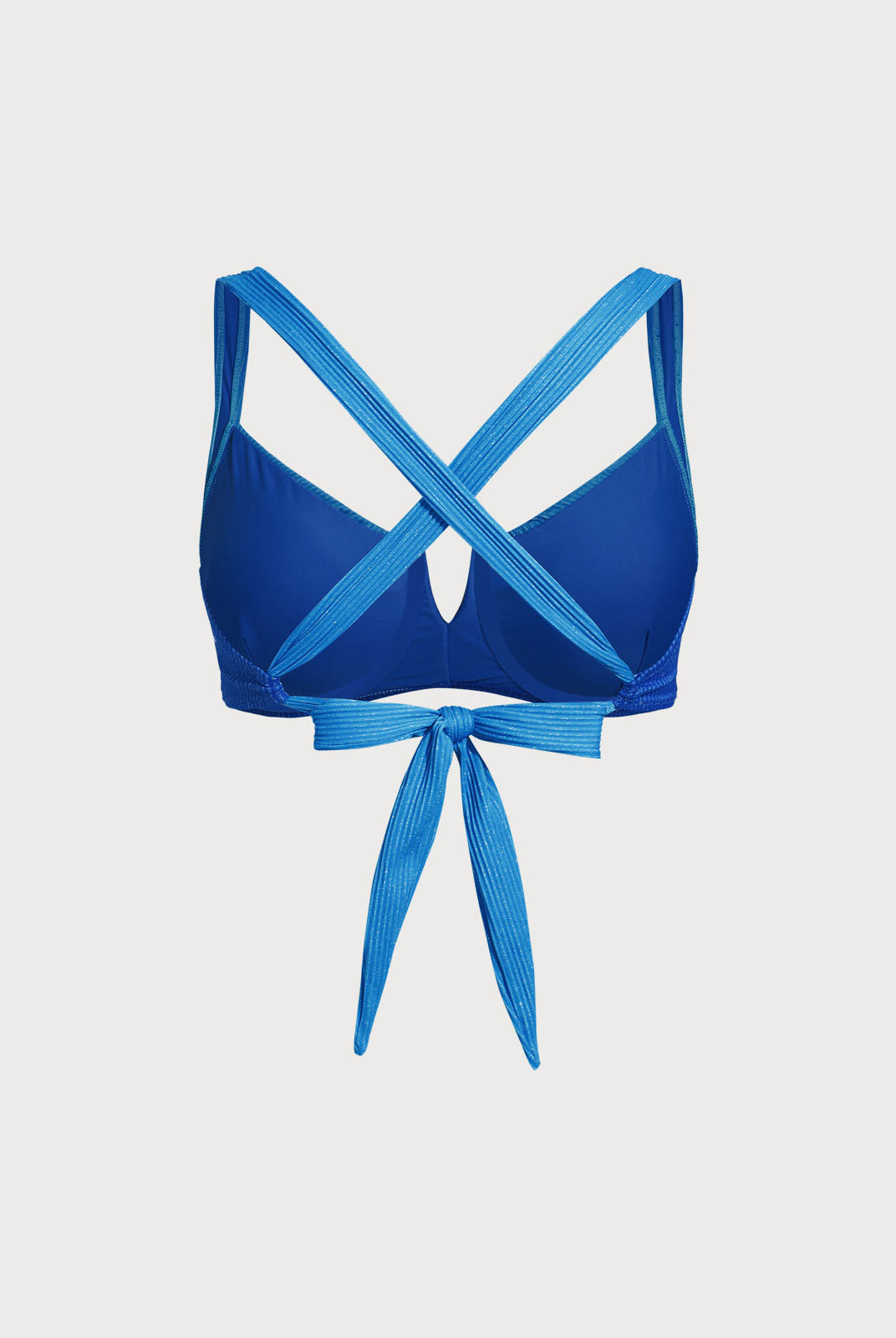 Women Knitted Polyester Blended Bikini Tops Sustainable Plus Size Bikinis - BERLOOK