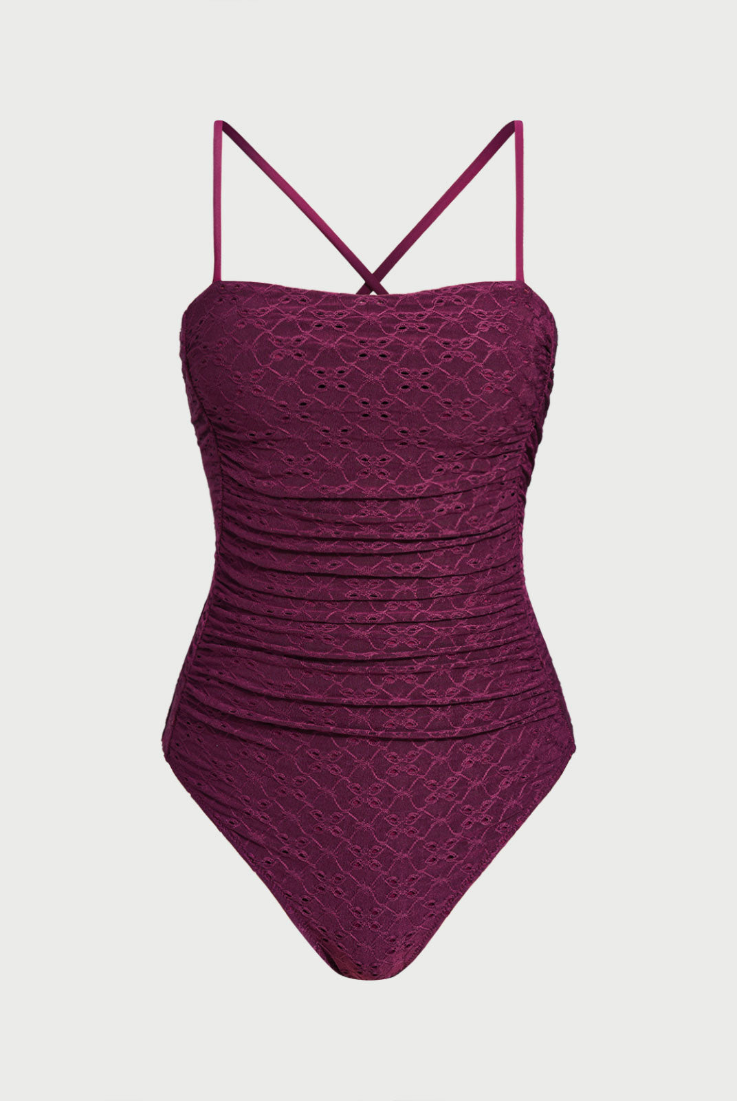 Women Knitted Polyester Blended One Pieces Swimwear Sustainable One-Pieces - BERLOOK