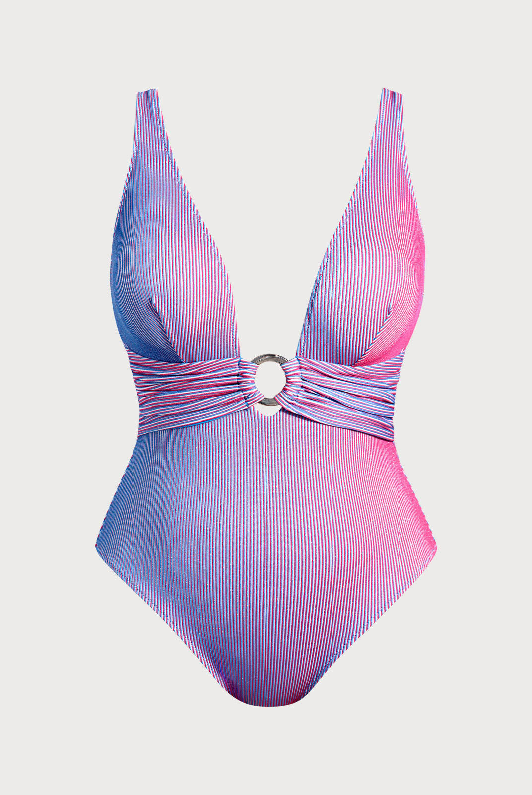 Women Knitted Polyester Blended One Pieces Swimwear Sustainable Plus Size One-Pieces - BERLOOK