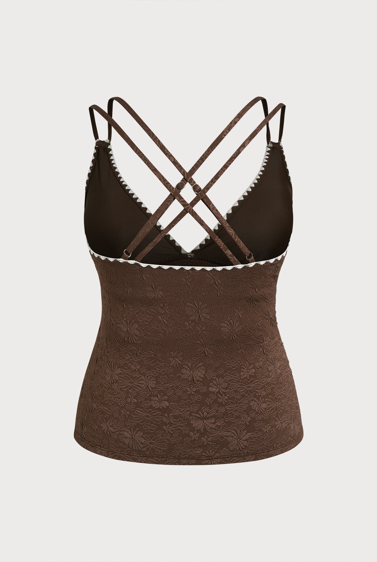 Women Knitted Polyester Blended Tankini Tops Sustainable Plus Size Tankinis - BERLOOK