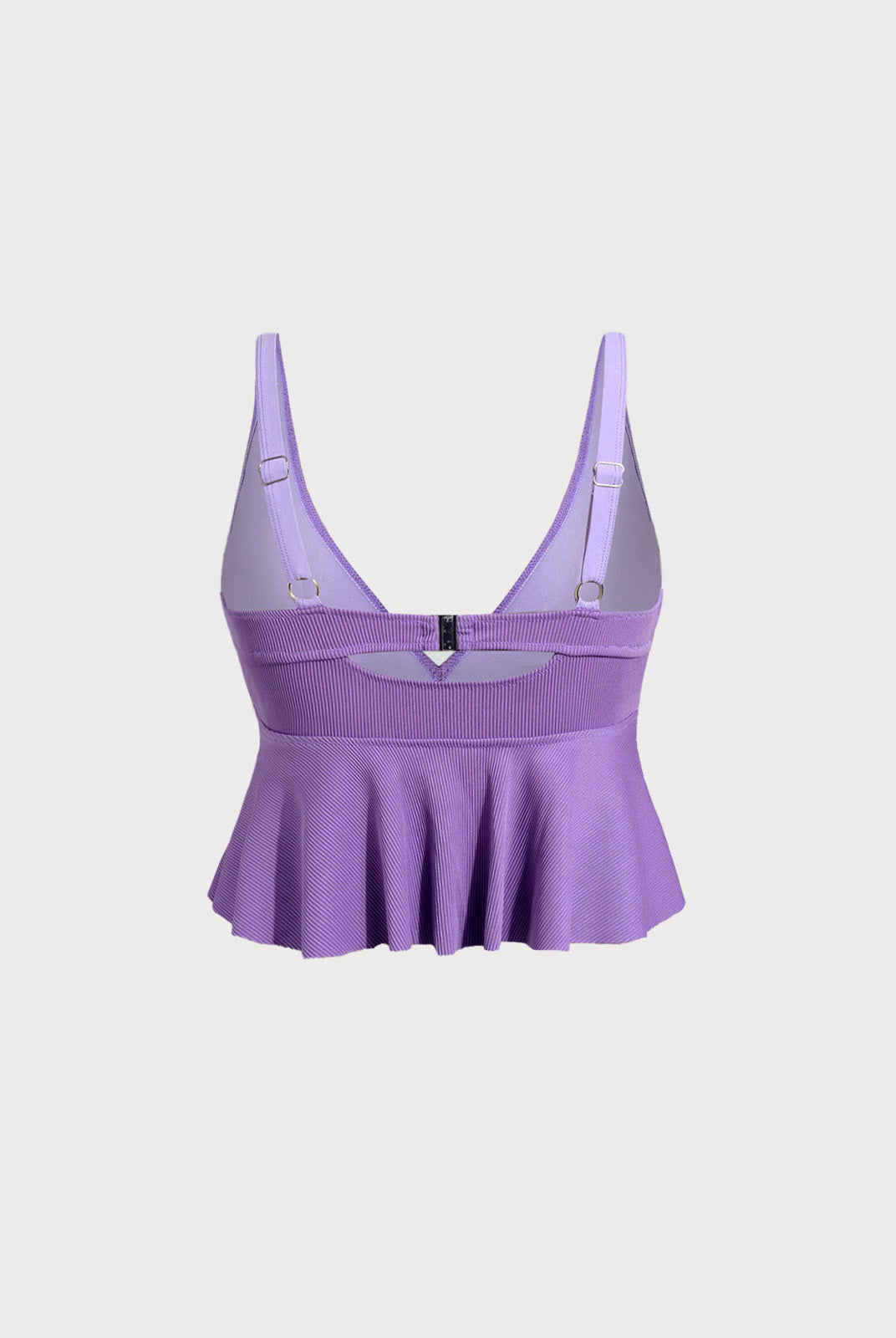 Women Knitted Polyester Blended Tankini Tops Sustainable Plus Size Tankinis - BERLOOK