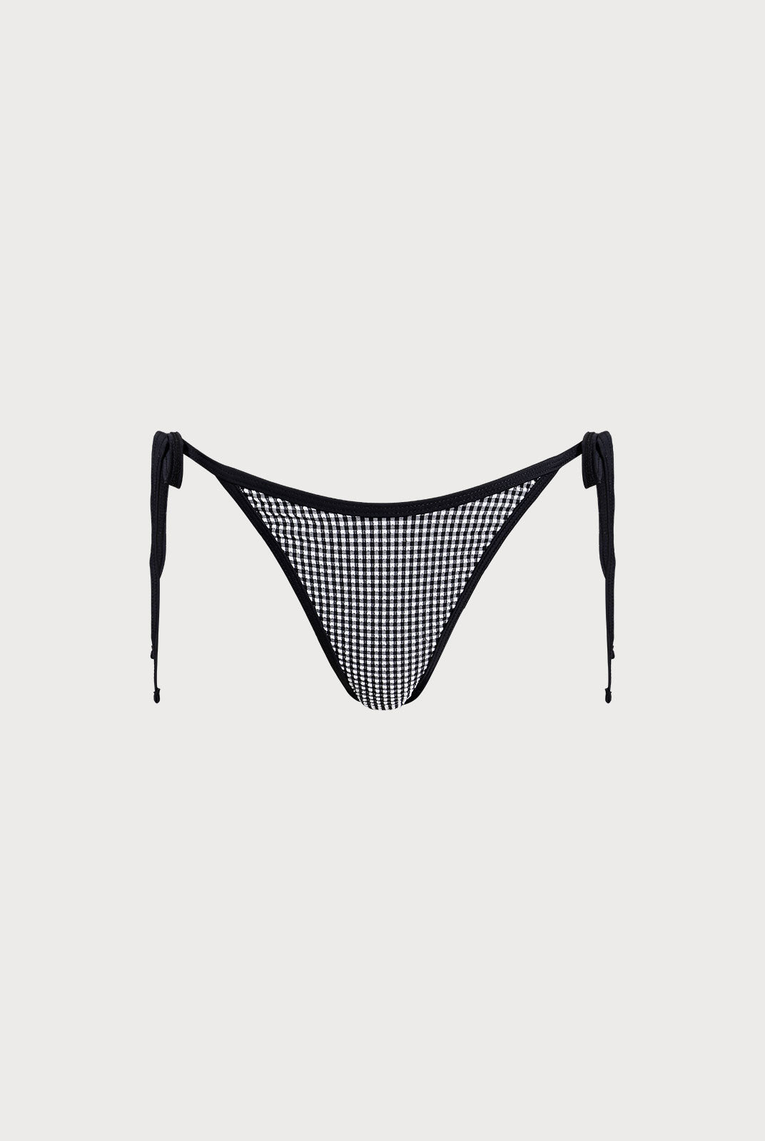 Women Knitted Polyester Nylon Blended Bikini Bottoms Black Sustainable Bikinis - BERLOOK