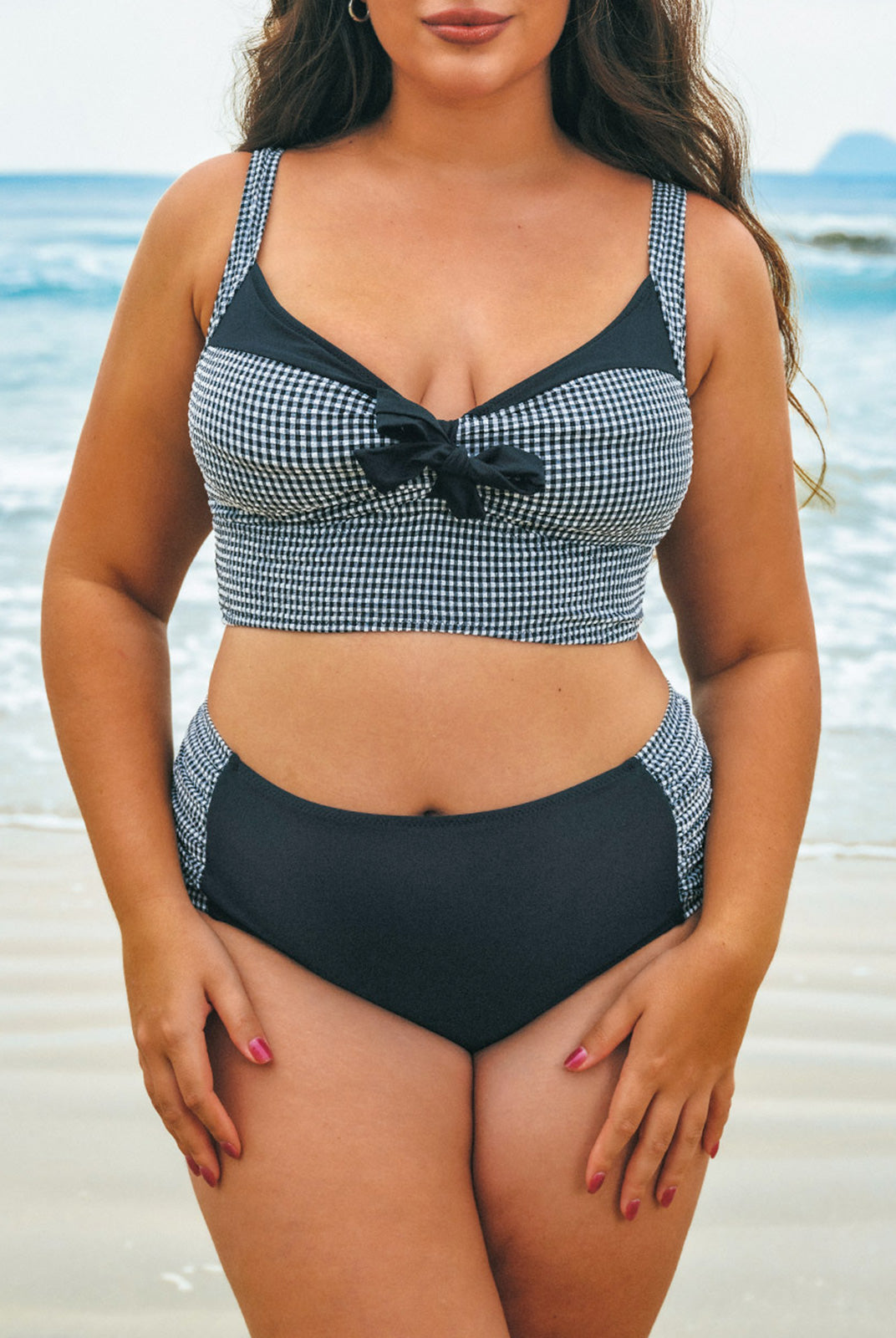 Women Knitted Polyester Nylon Blended Bikini Bottoms Sustainable Plus Size Bikinis - BERLOOK