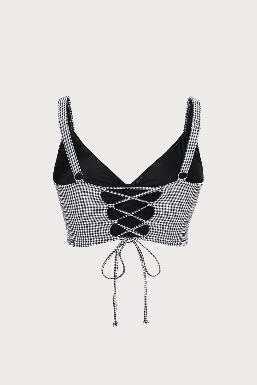 Women Knitted Polyester Nylon Blended Bikini Tops Sustainable Plus Size Bikinis - BERLOOK