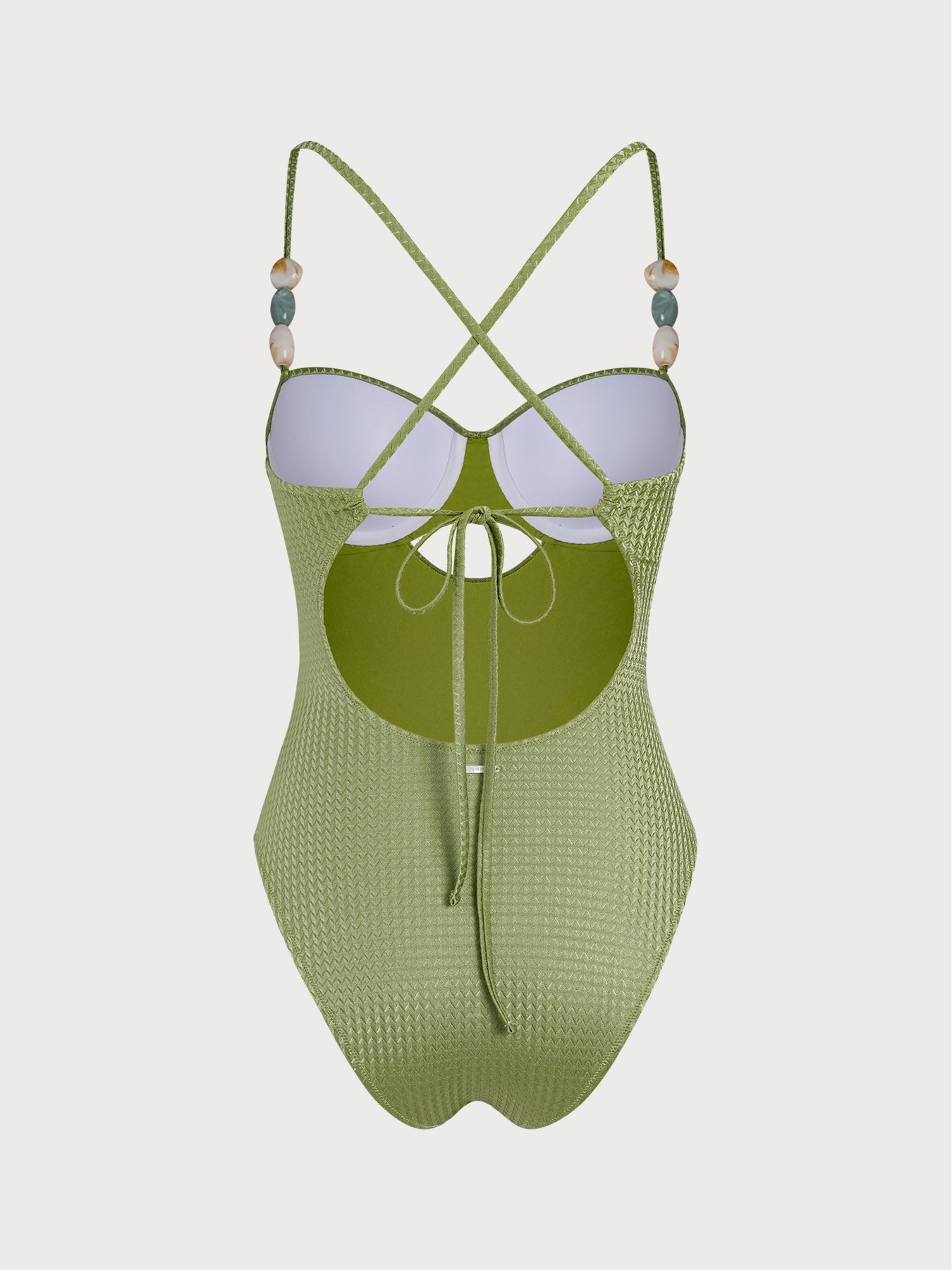 Women Knitted Polyester One Pieces Swimwear Sustainable One-Pieces - BERLOOK