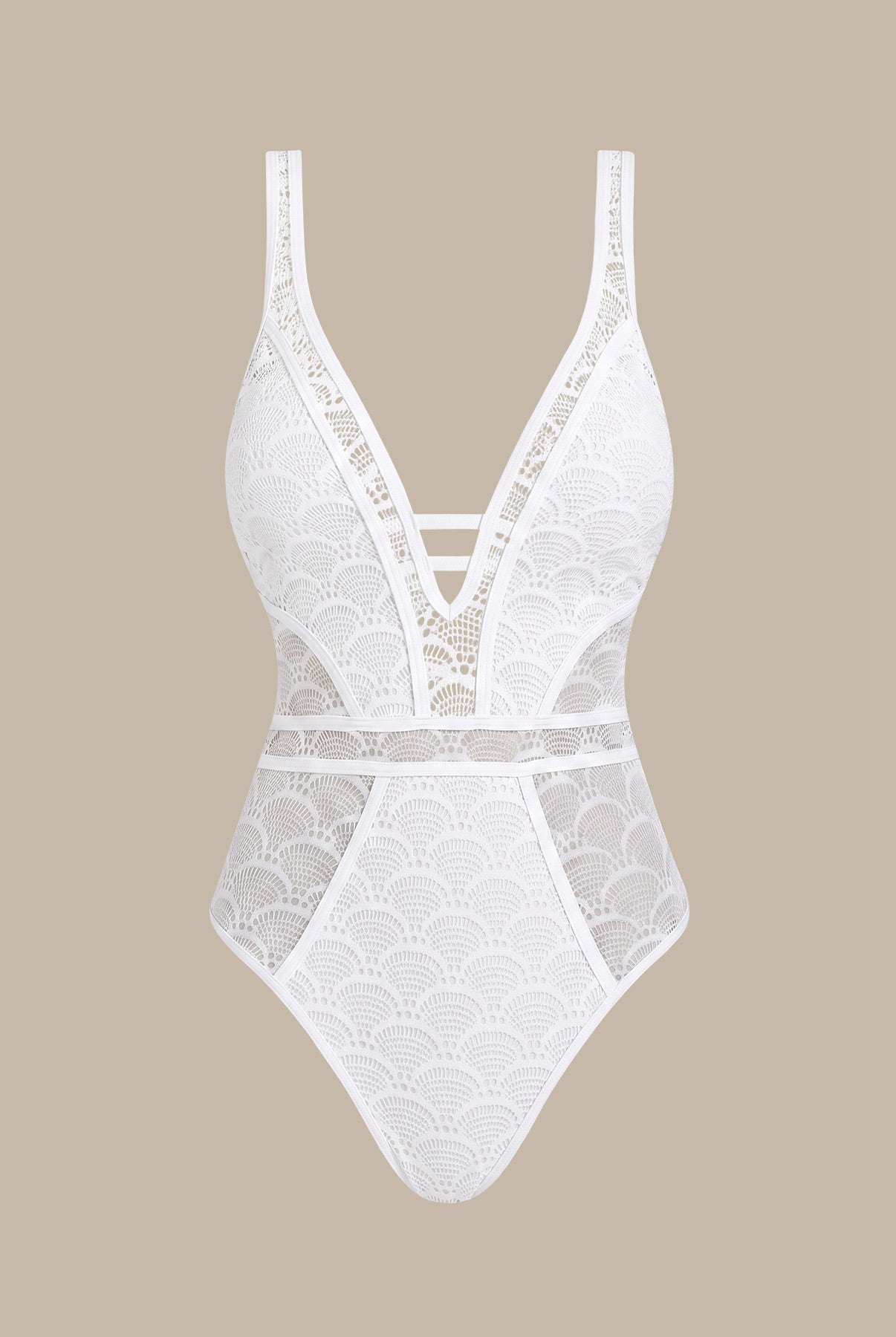 Women Knitted Polyester One Pieces Swimwear Sustainable One-Pieces - BERLOOK