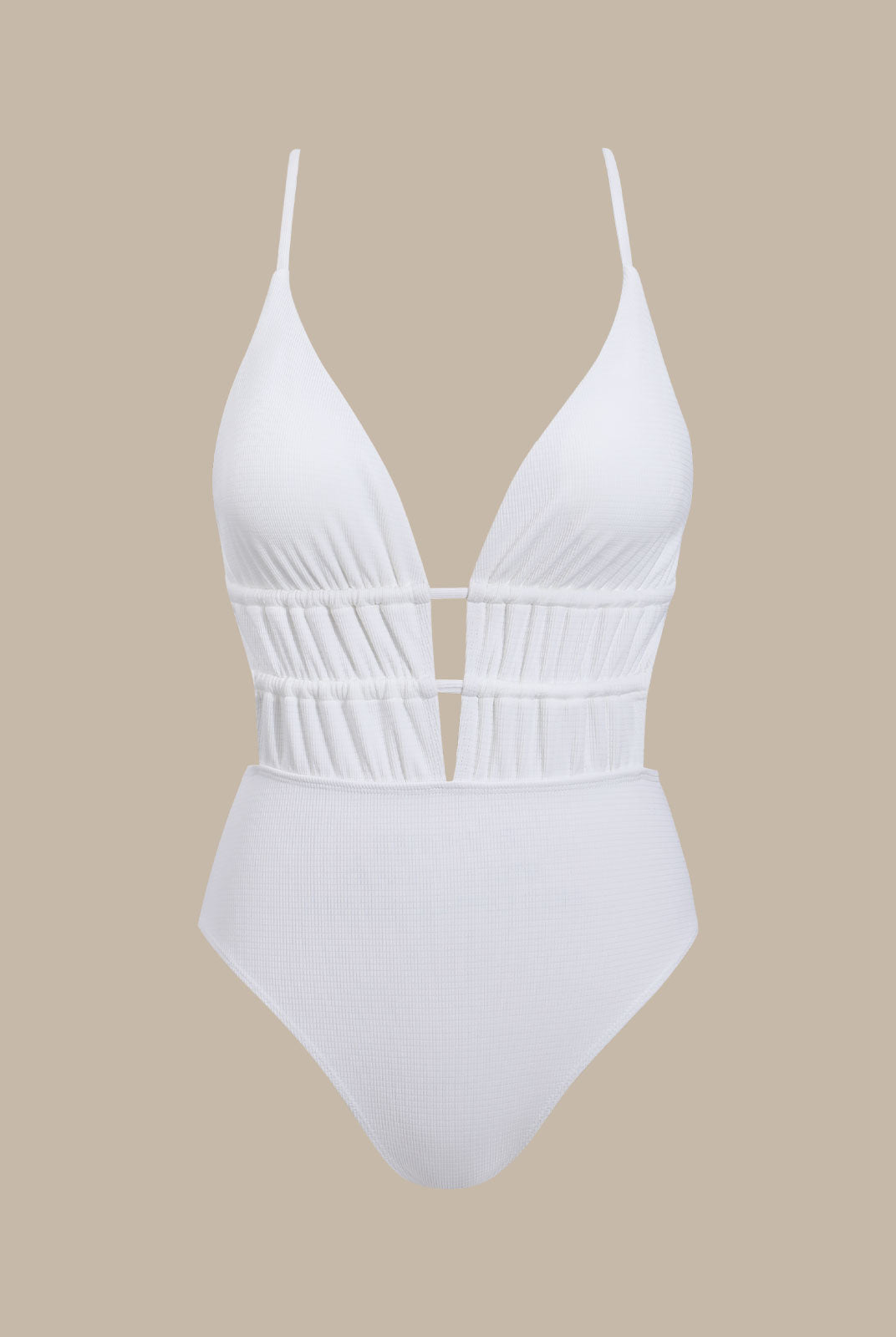 Women Knitted Polyester One Pieces Swimwear Sustainable One-Pieces - BERLOOK