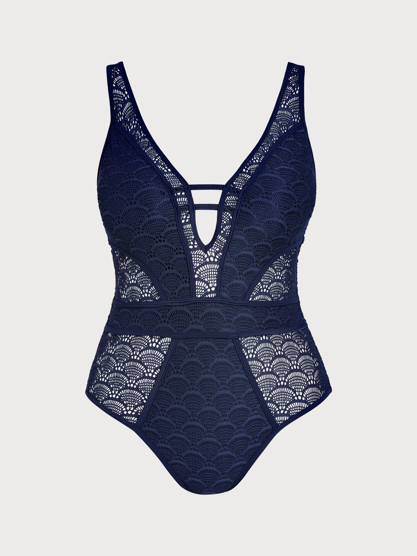 Women Knitted Polyester Plus Size One-Pieces Sustainable Plus Size One-Pieces - BERLOOK