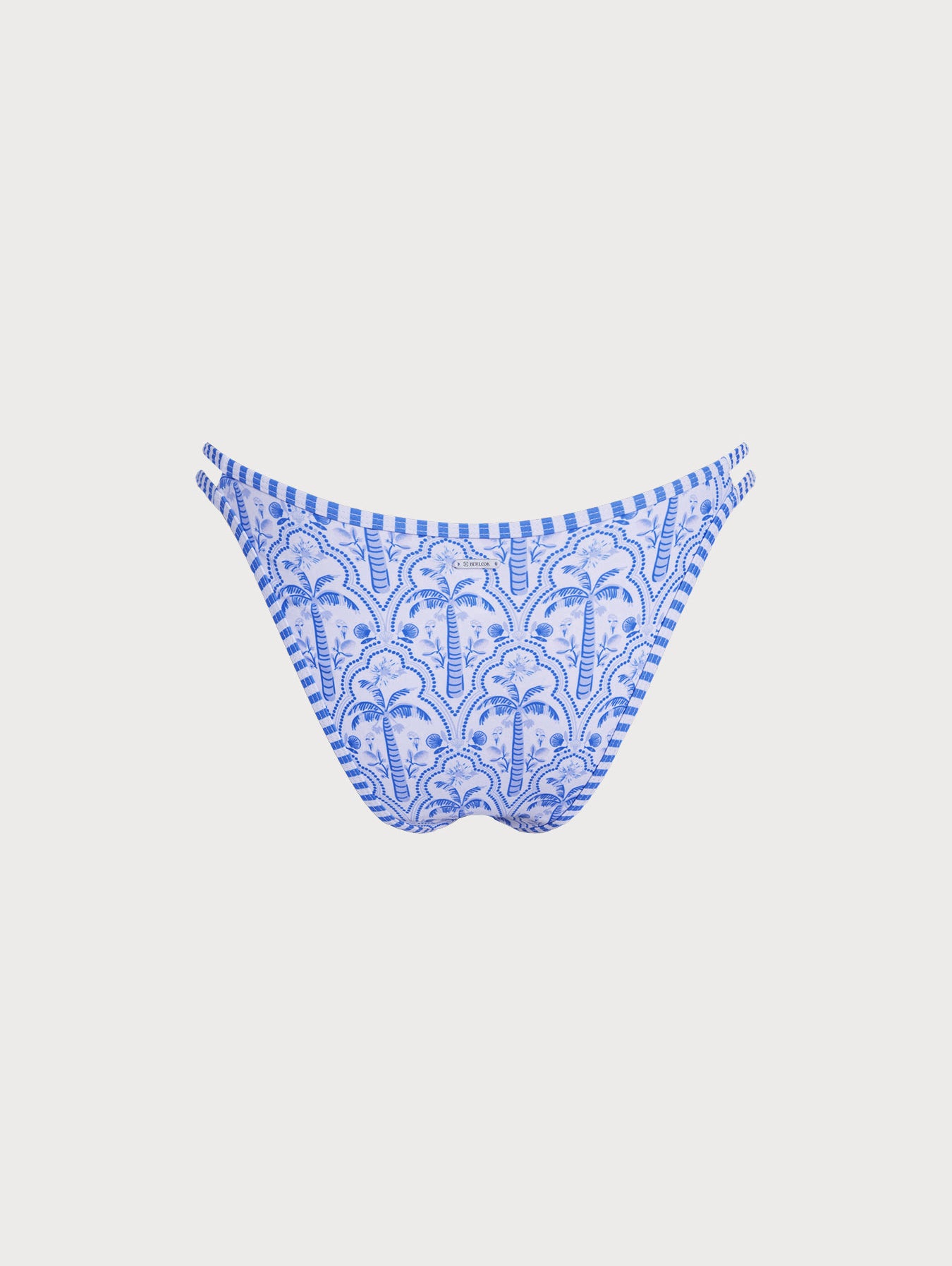 Women Knitted Polyester Printed Bikini Bottoms Sustainable Bikinis - BERLOOK