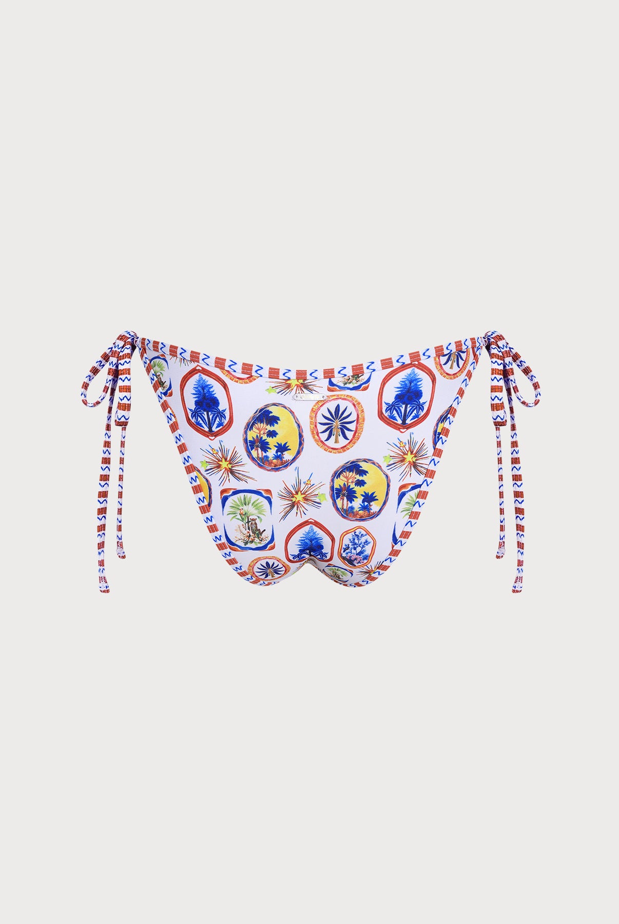 Women Knitted Polyester Printed Bikini Bottoms Sustainable Bikinis - BERLOOK
