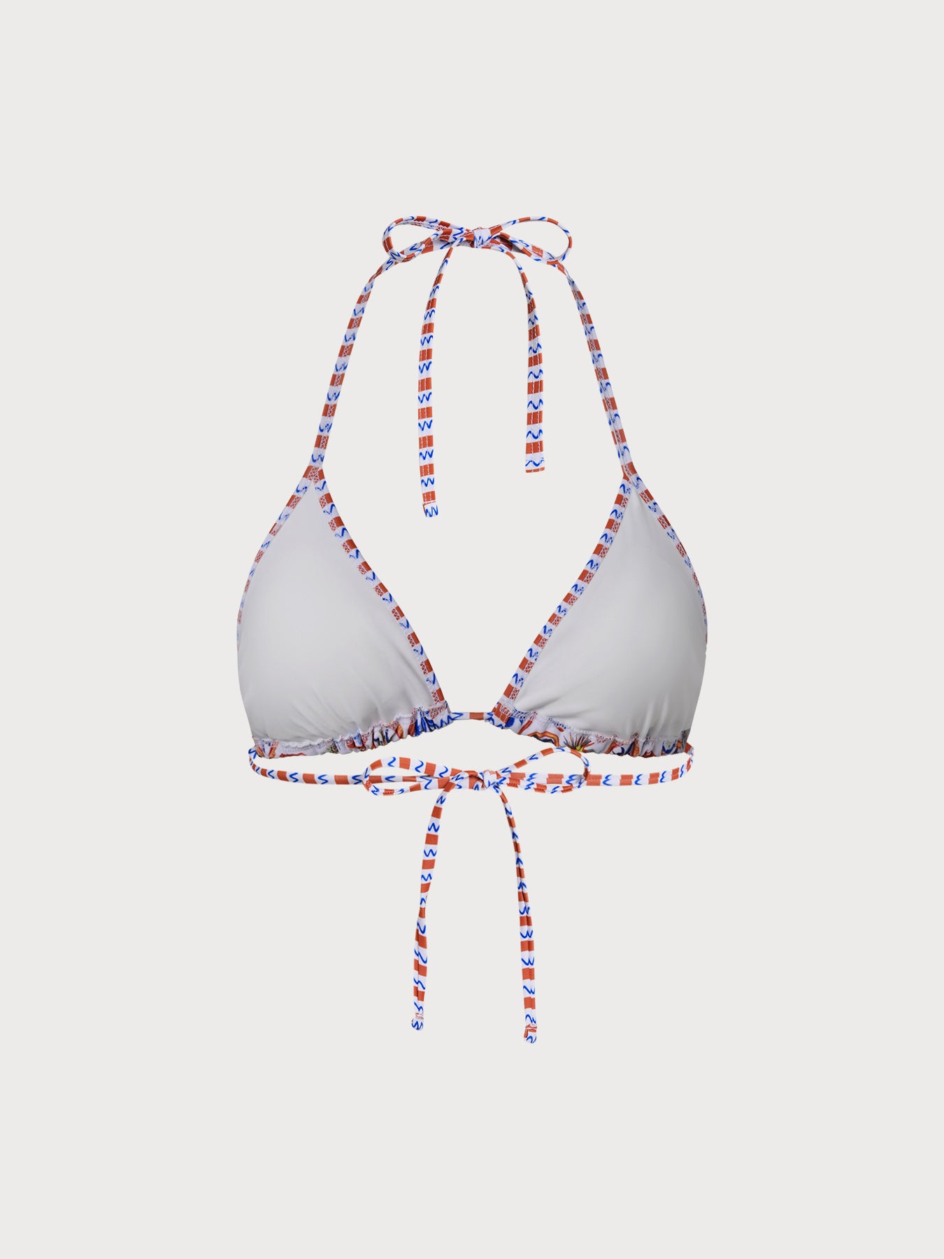 Women Knitted Polyester Printed Bikini Tops Sustainable Bikinis - BERLOOK