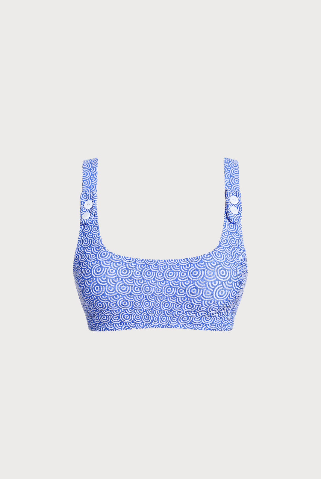 Women Knitted Polyester Surfing Tops Blue Sustainable Surfing Clothes - BERLOOK