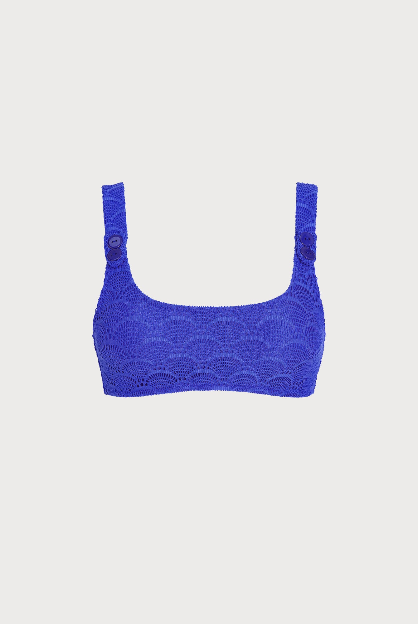 Women Knitted Polyester Surfing Tops Royal Blue Sustainable Surfing Clothes - BERLOOK