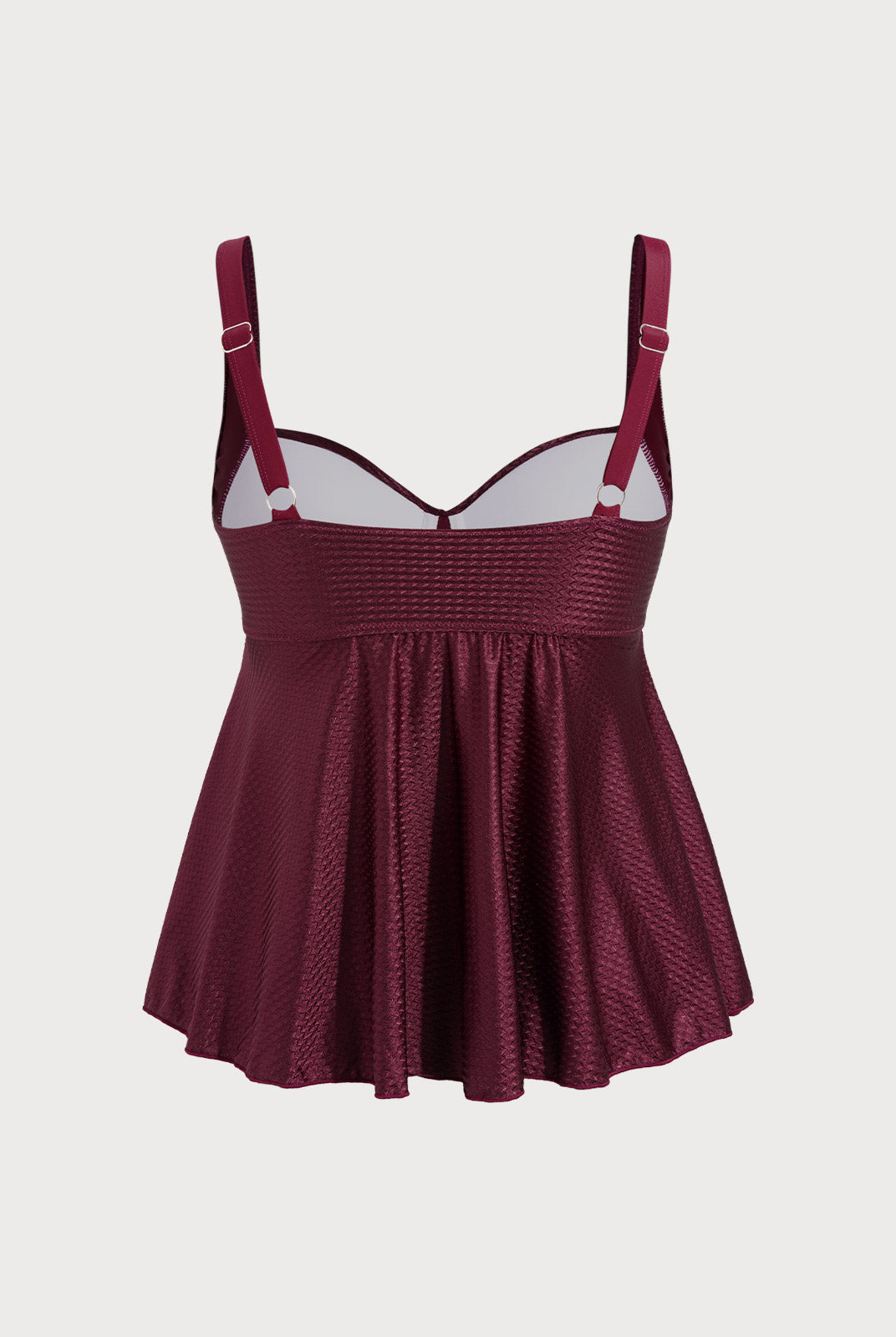 Women Knitted Polyester Tankini Tops Sustainable Plus Size Tankinis - BERLOOK