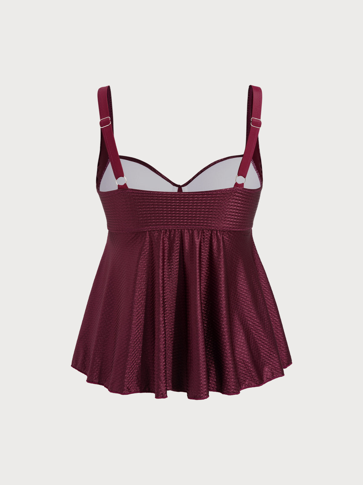 Women Knitted Polyester Tankini Tops Sustainable Plus Size Tankinis - BERLOOK