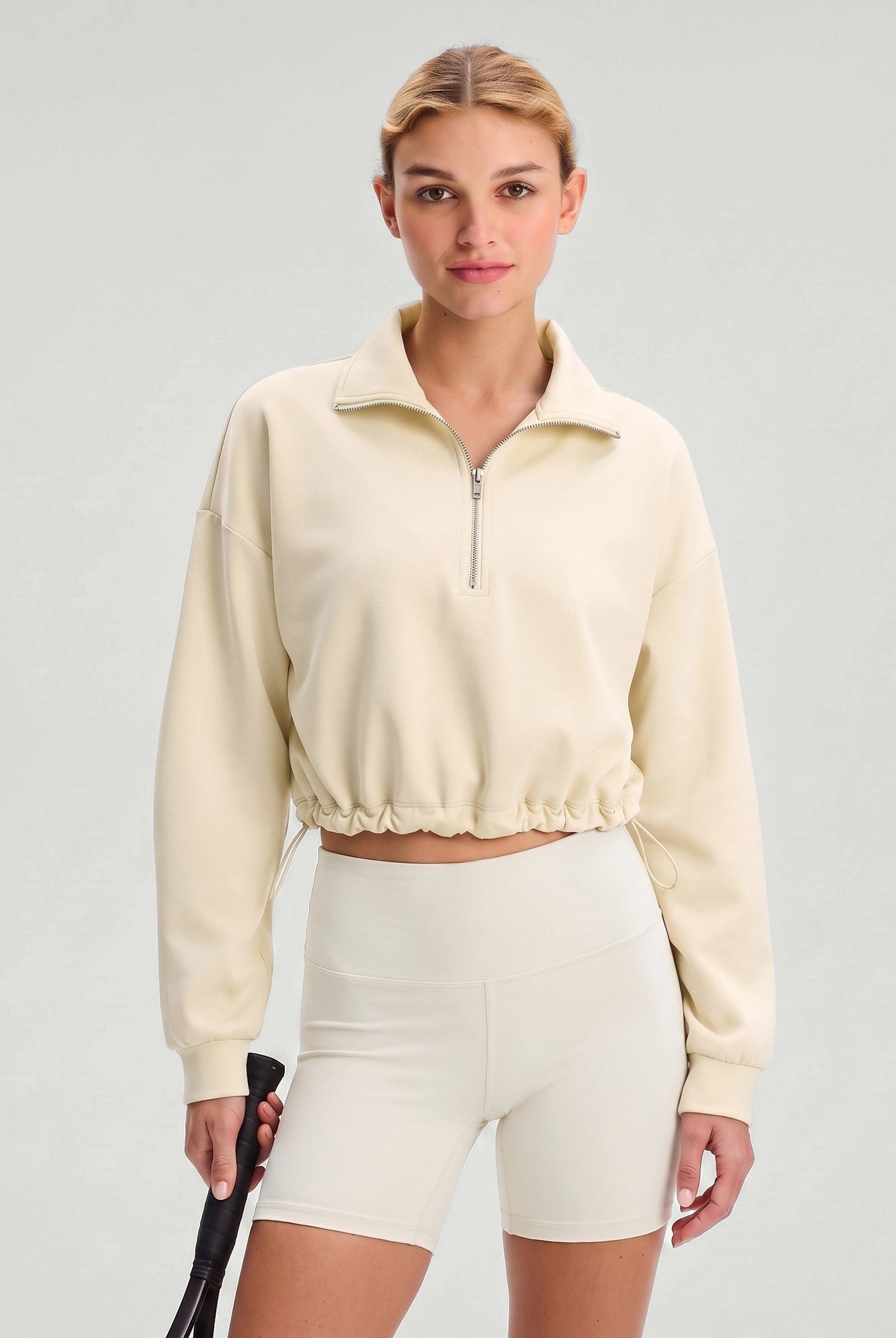 Women Knitted Polyester Yoga Long Sleeve Tops Sustainable - BERLOOK