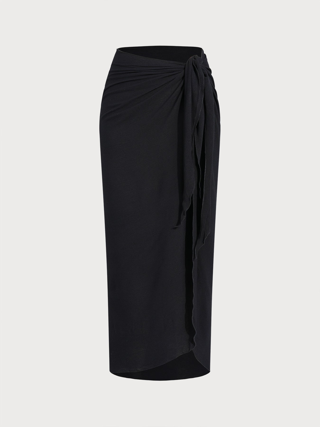 Women knitted Rayon Cover-ups Black Sustainable Cover-ups - BERLOOK