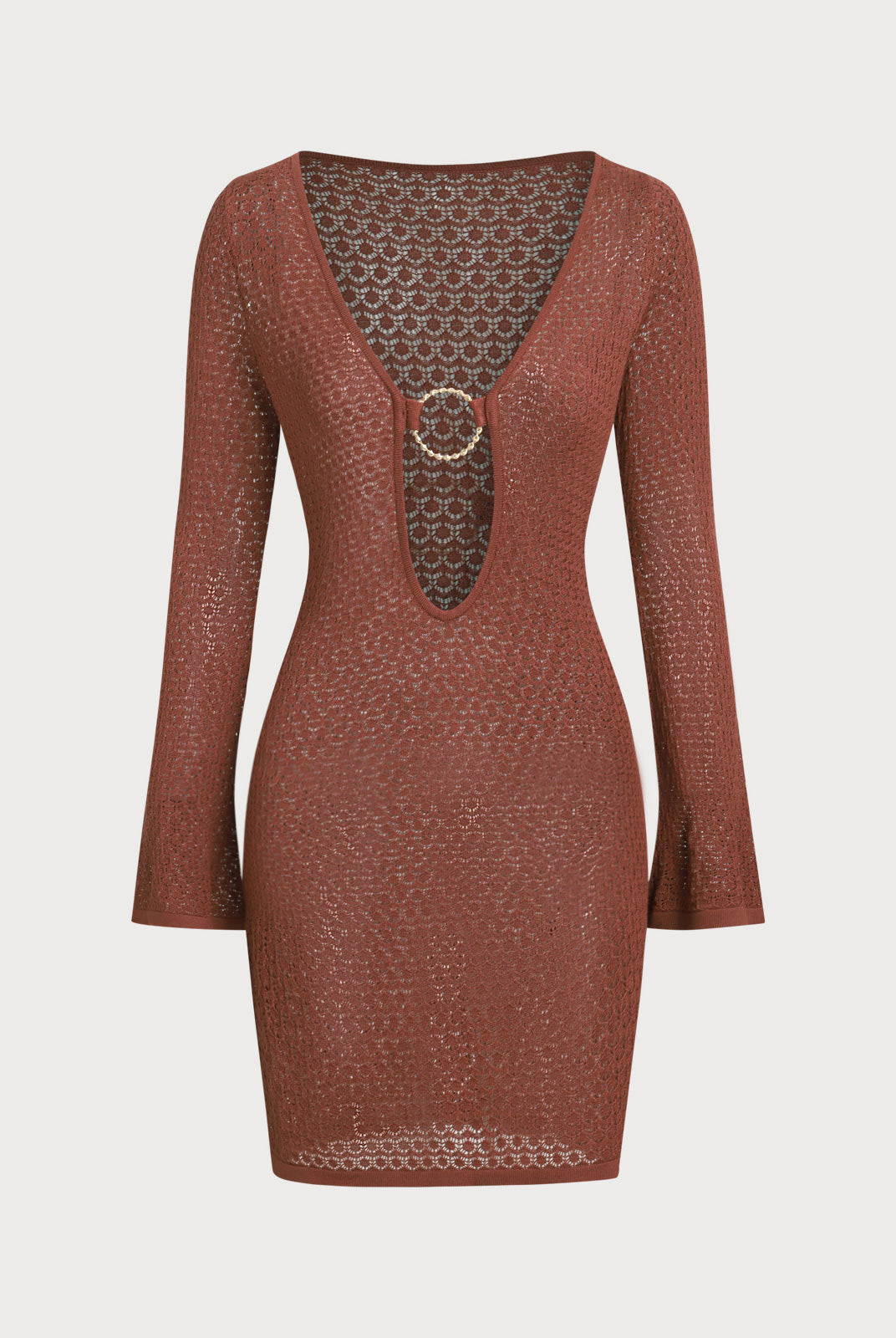 Women Knitted Viscose blended Cover ups Sustainable Cover-ups - BERLOOK