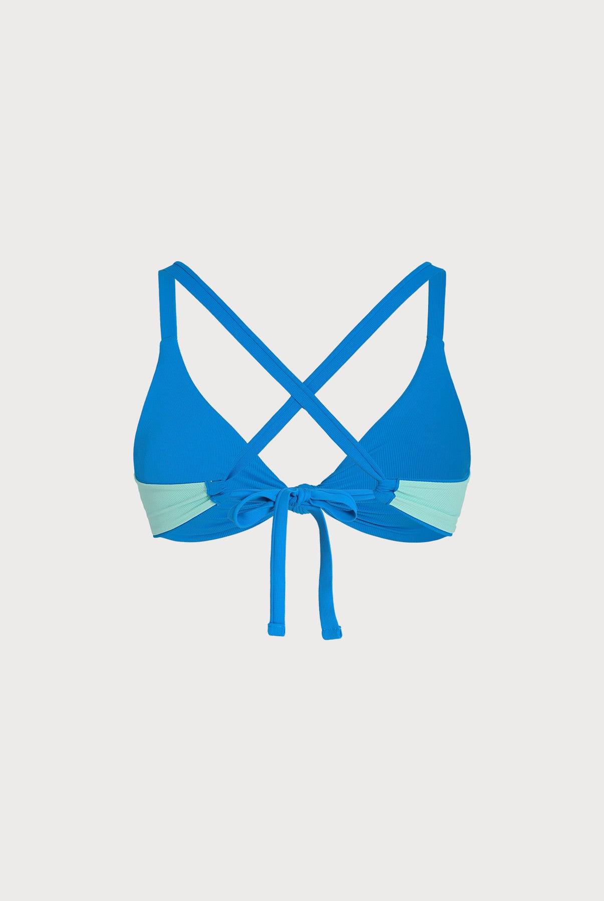 Women Plus Size Knitted Nylon Bikini Tops Sustainable Plus Size Bikinis - BERLOOK