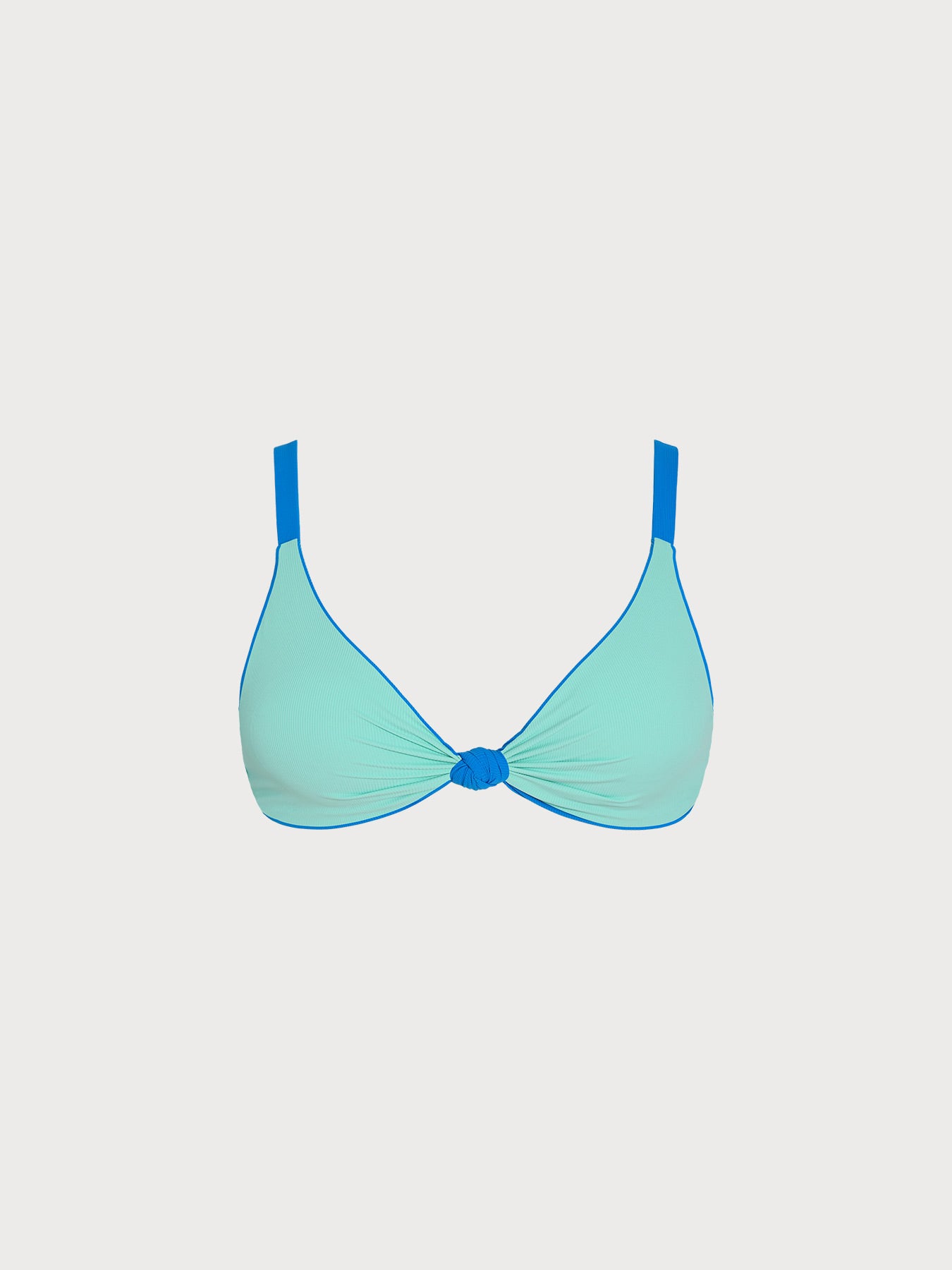 Women Plus Size Knitted Nylon Bikini Tops Sustainable Plus Size Bikinis - BERLOOK