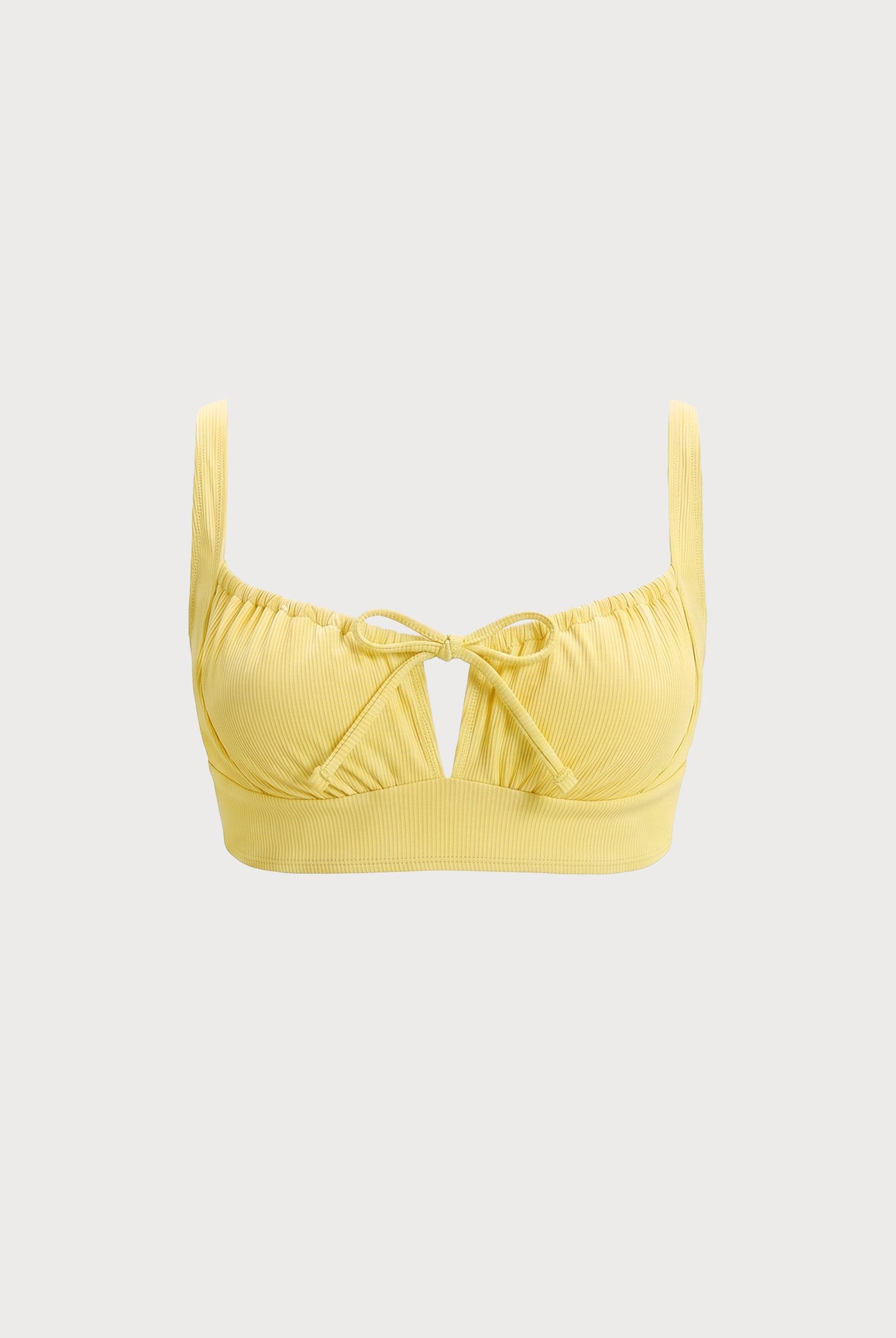 Women Plus Size Knitted Nylon Bikini Tops Sustainable Plus Size Bikinis - BERLOOK