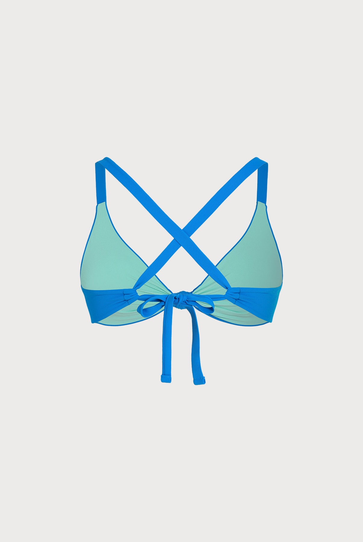 Women Plus Size Knitted Nylon Bikini Tops Sustainable Plus Size Bikinis - BERLOOK