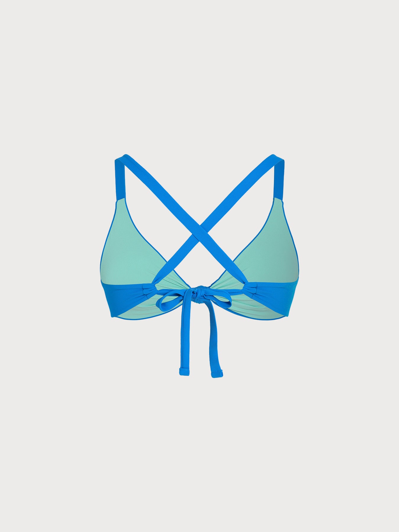 Women Plus Size Knitted Nylon Bikini Tops Sustainable Plus Size Bikinis - BERLOOK