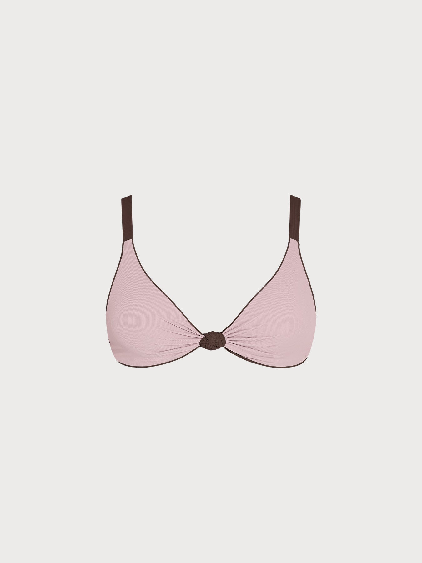 Women Plus Size Knitted Nylon Bikini Tops Sustainable Plus Size Bikinis - BERLOOK