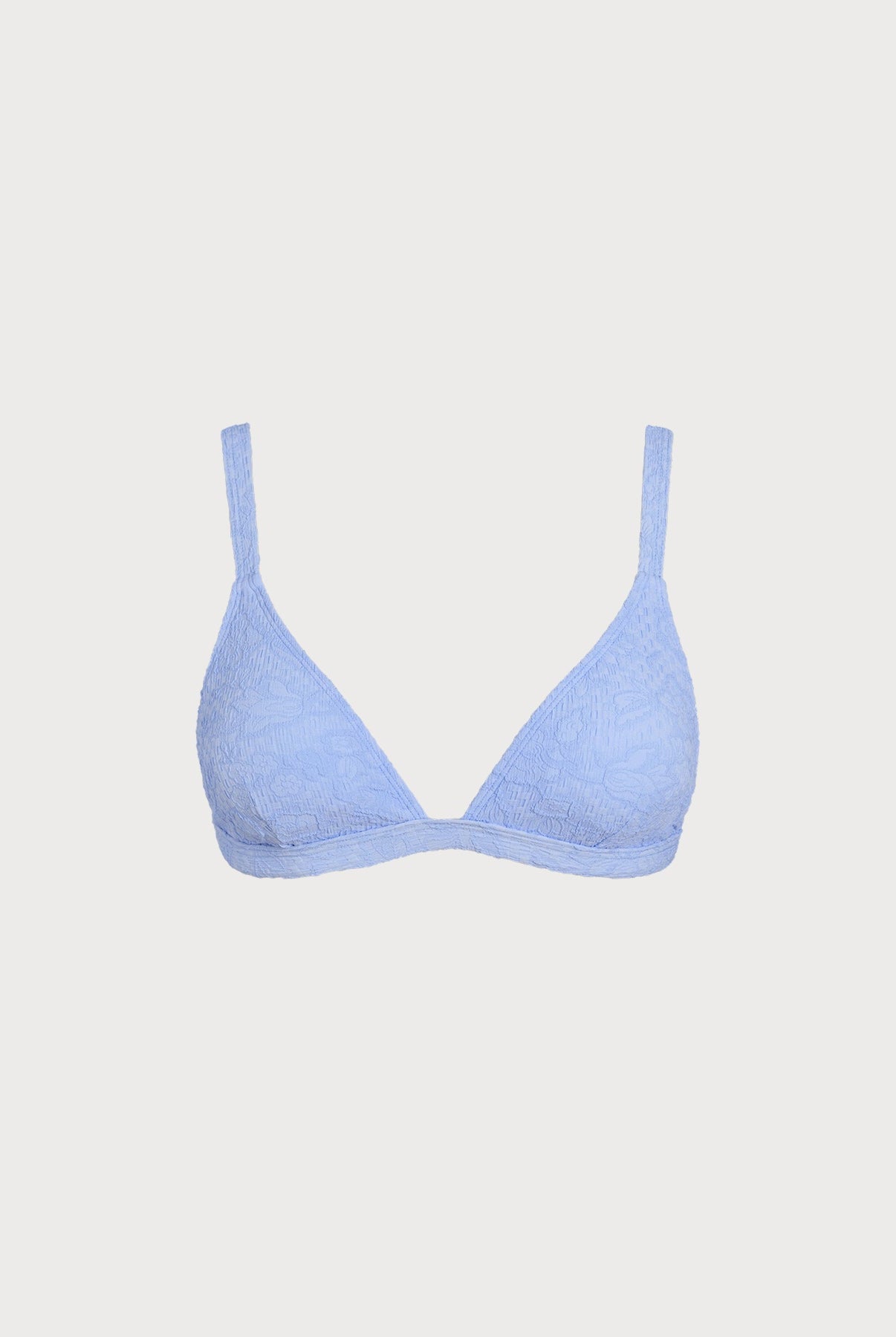 Women Woven Nylon Bikini Tops Light Blue Sustainable Bikinis - BERLOOK