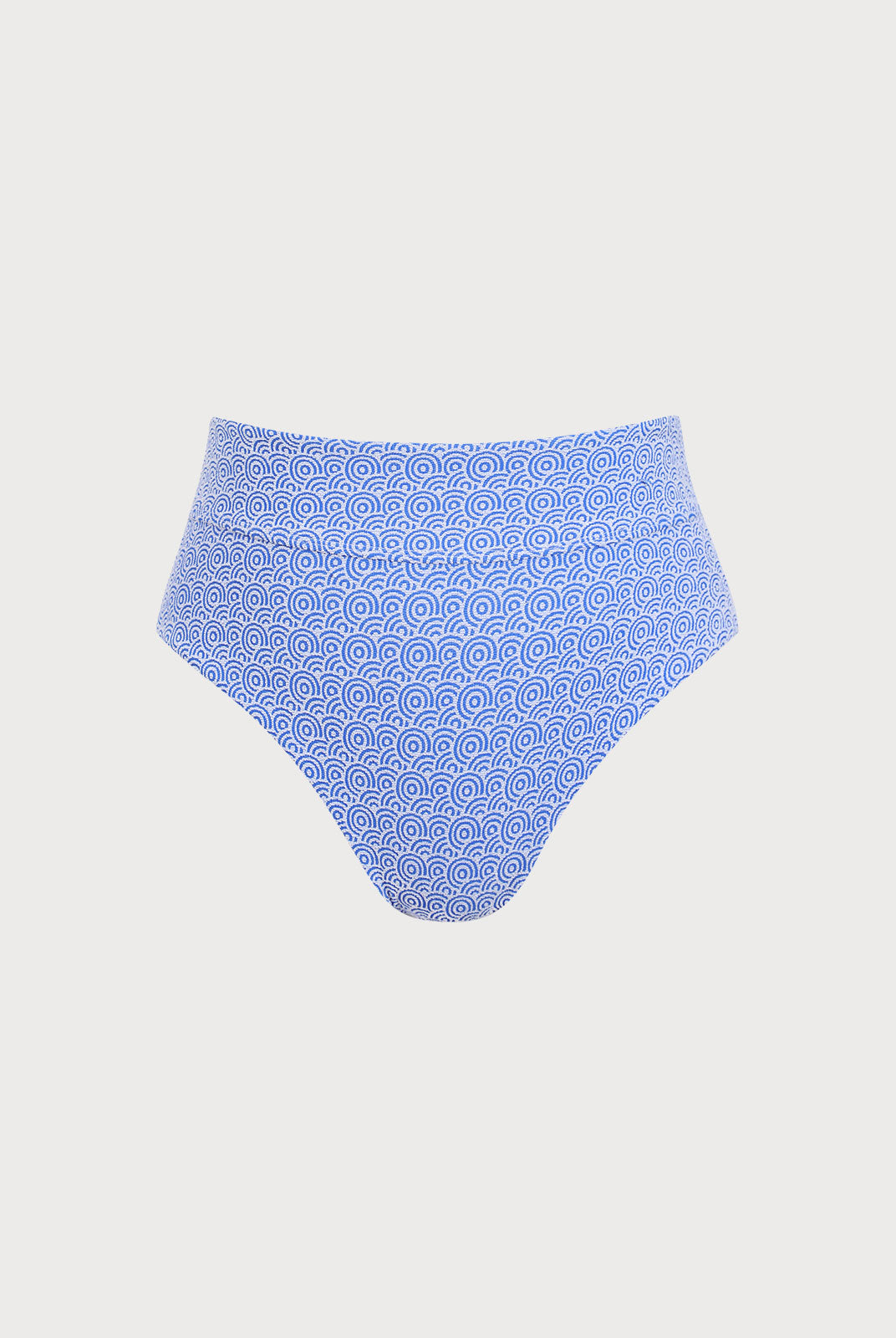 Women Woven Polyester Blended Bikini Bottoms Blue Sustainable Plus Size Bikinis - BERLOOK