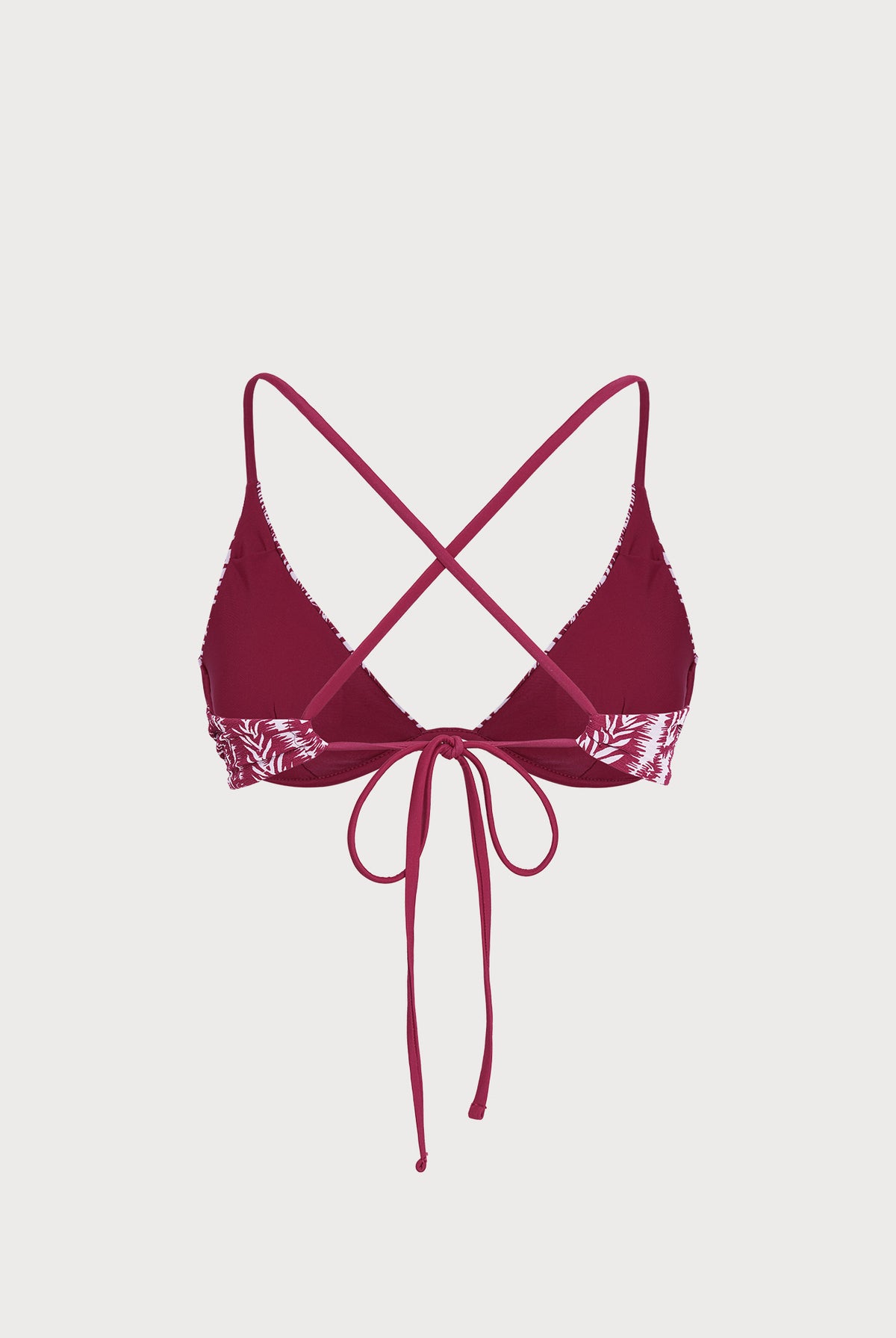 Women Woven Polyester Blended Bikini Tops Sustainable - BERLOOK - 01
