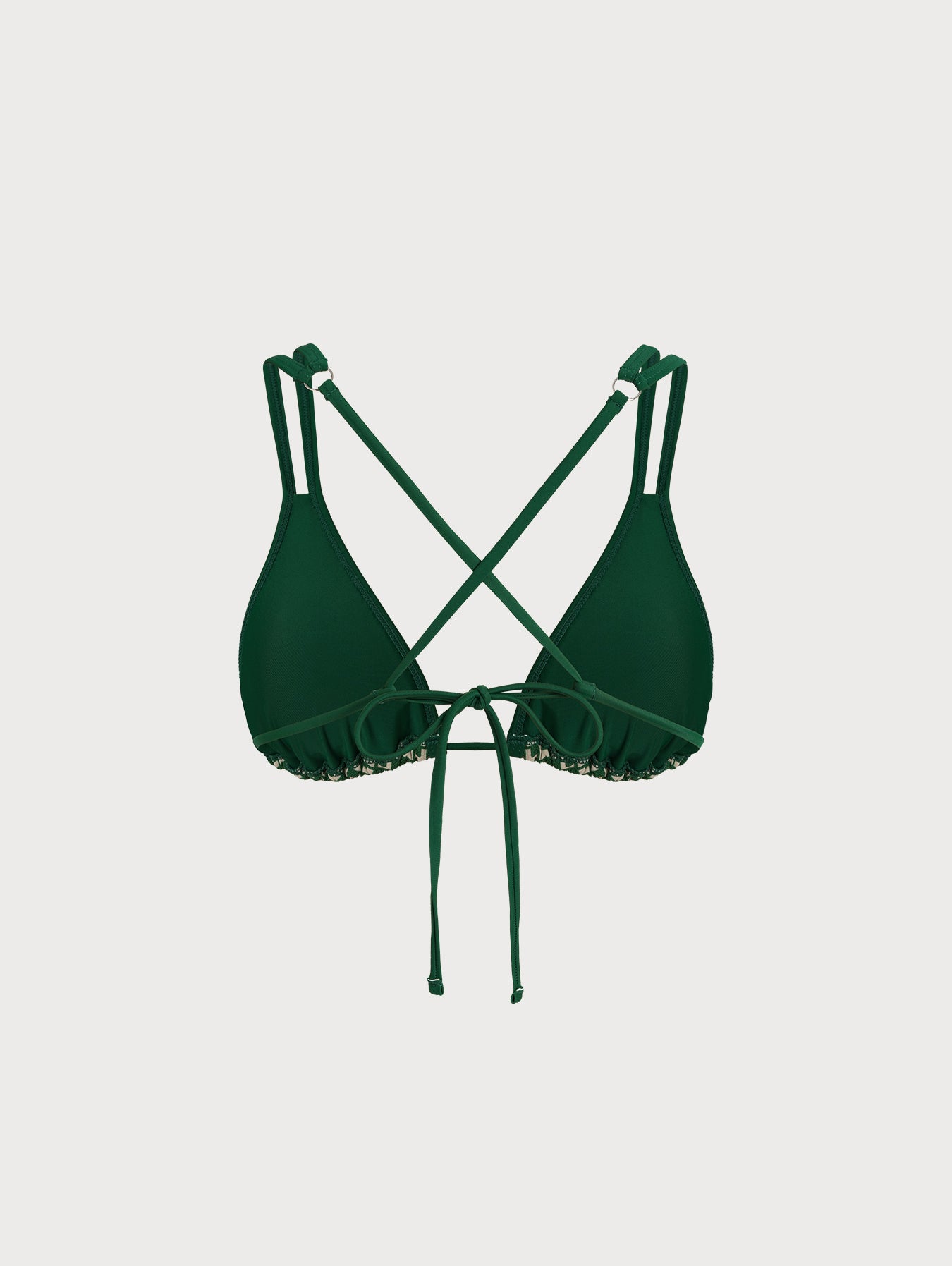 Women Woven Polyester Blended Bikini Tops Sustainable Bikinis - BERLOOK
