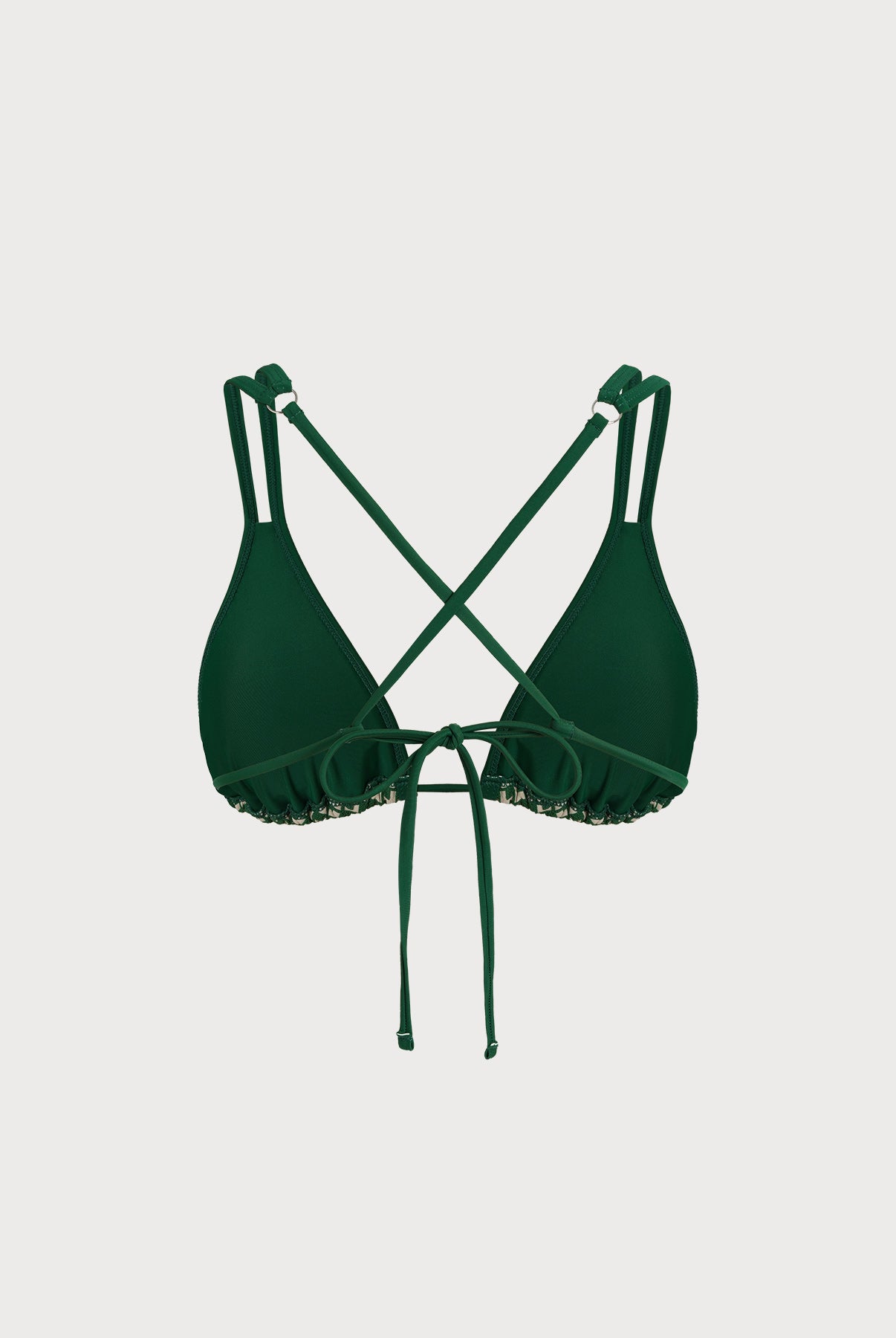 Women Woven Polyester Blended Bikini Tops Sustainable Bikinis - BERLOOK