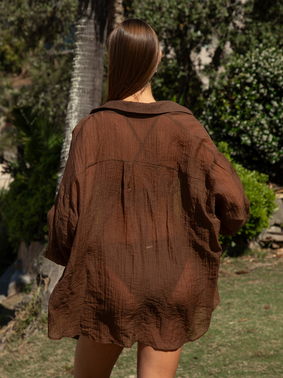 Women Woven Tencel cotton blended Cover ups Sustainable Cover-ups - BERLOOK