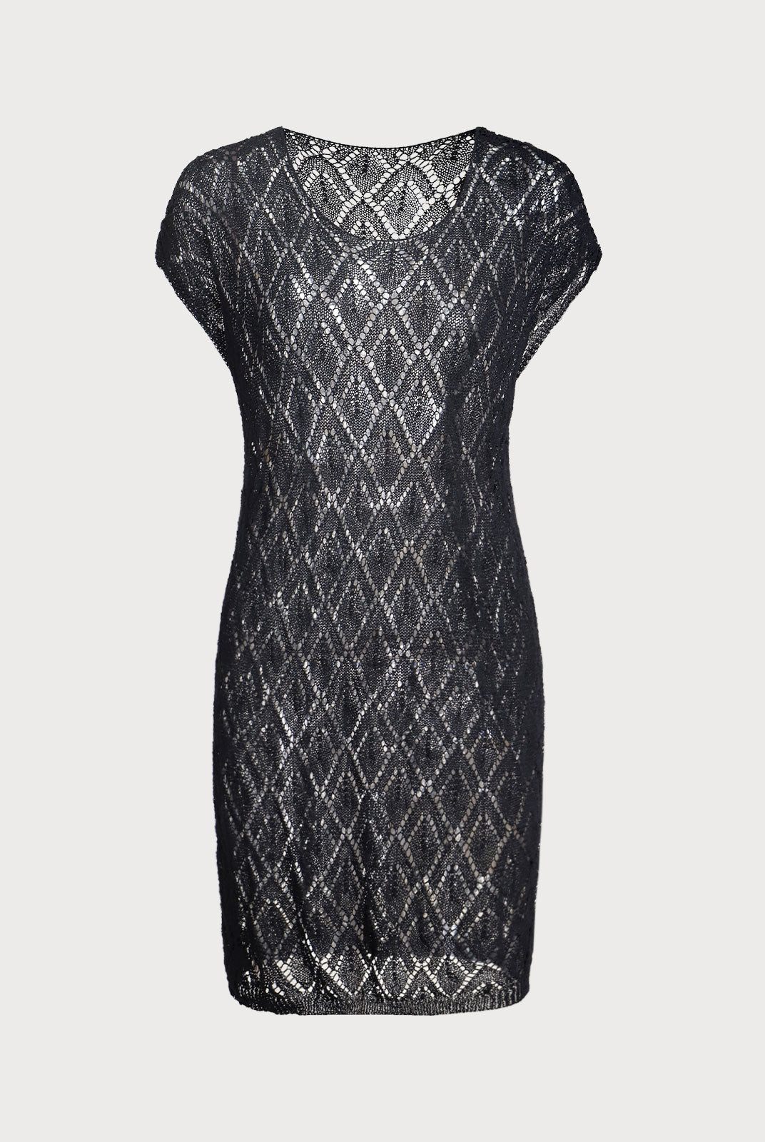Women'S Knitted Acrylic Cover-ups Black Sustainable Plus Size Cover-ups - BERLOOK