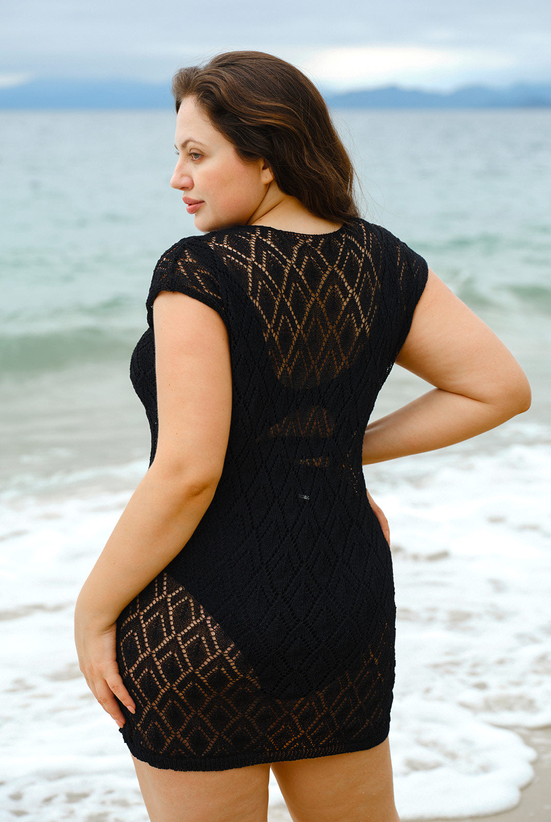 Women'S Knitted Acrylic Cover-ups Sustainable Plus Size Cover-ups - BERLOOK
