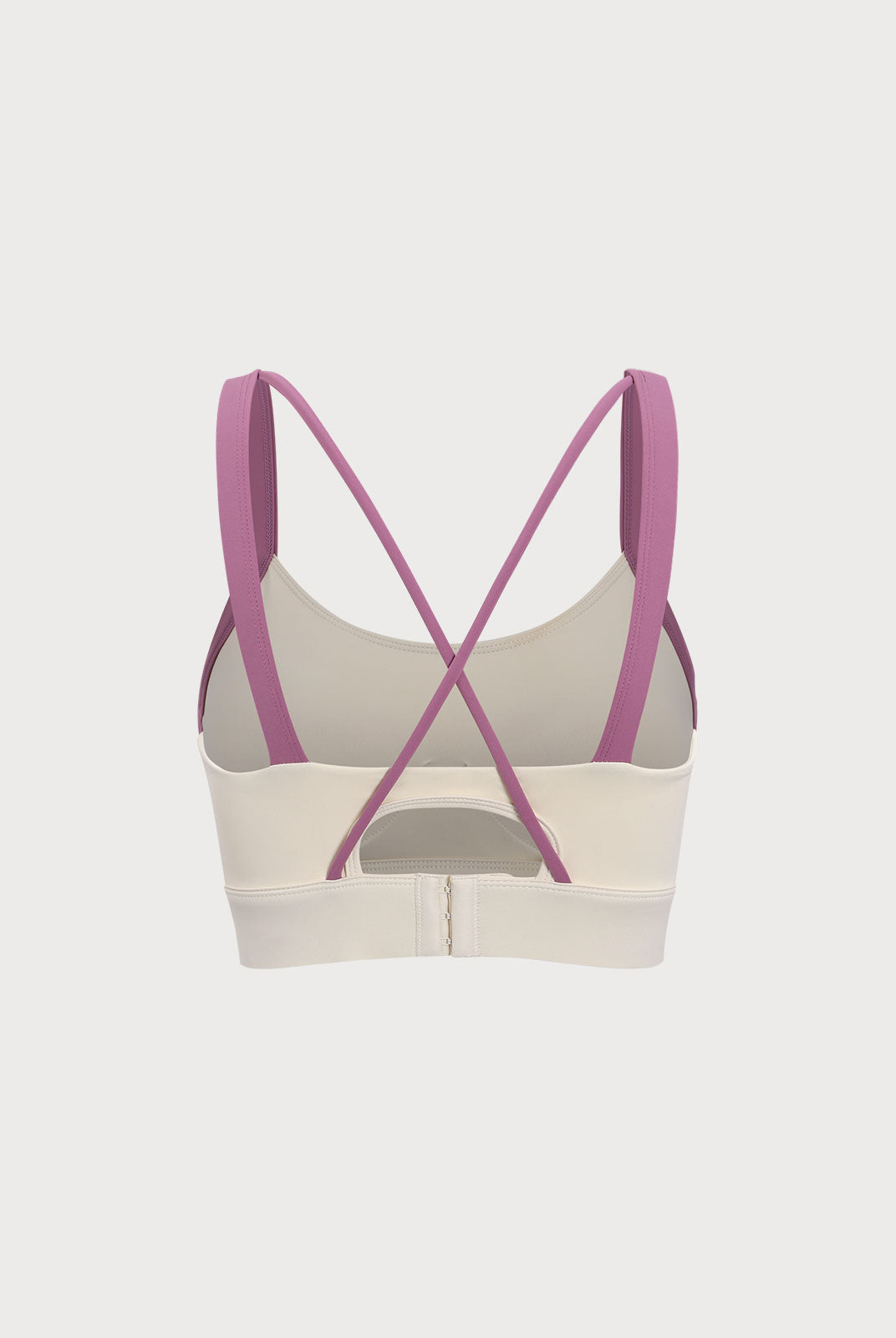 Women'S Knitted Nylon Contrast Color Yoga Sports Bra Sustainable Yoga Tops - BERLOOK