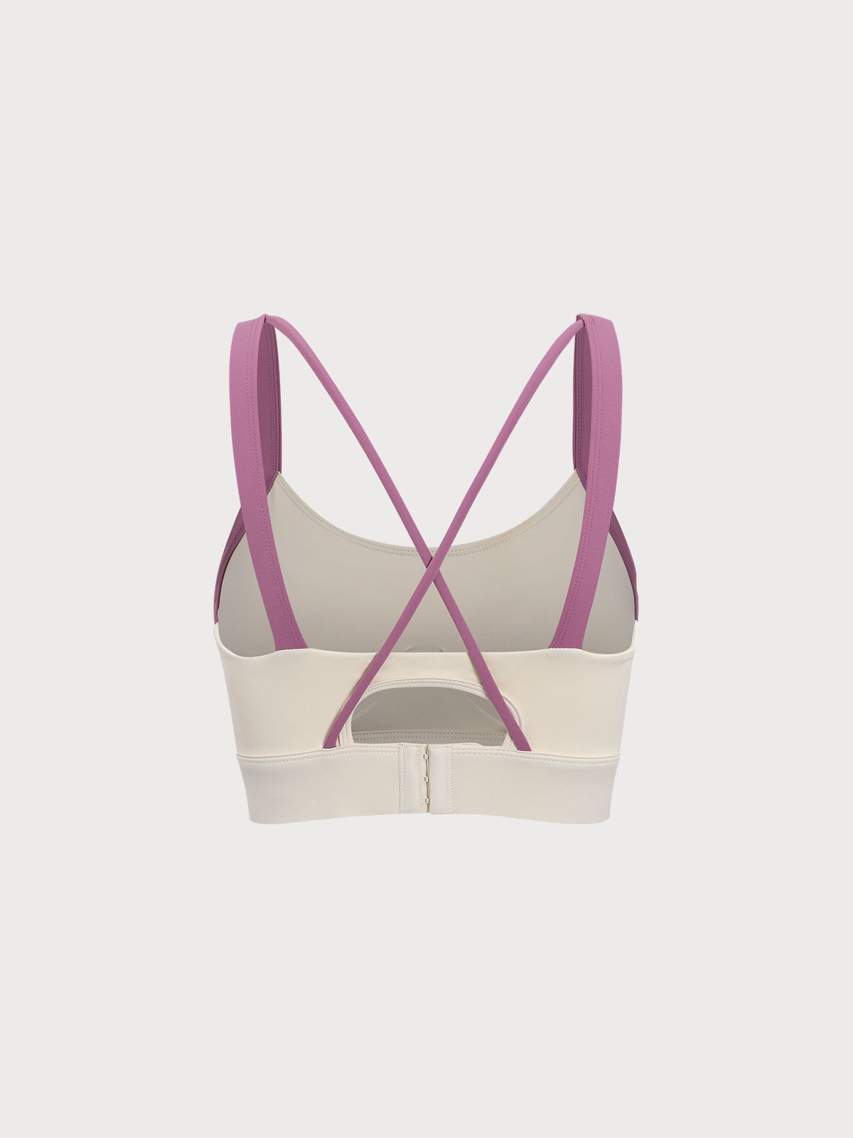 Women'S Knitted Nylon Contrast Color Yoga Sports Bra Sustainable Yoga Tops - BERLOOK