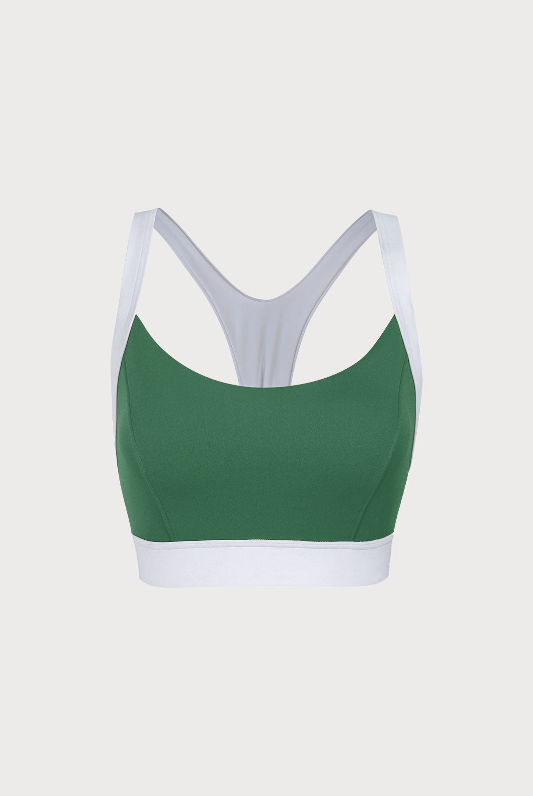 Women'S Knitted Nylon Contrast Color Yoga Sports Bra Sustainable Yoga Tops - BERLOOK