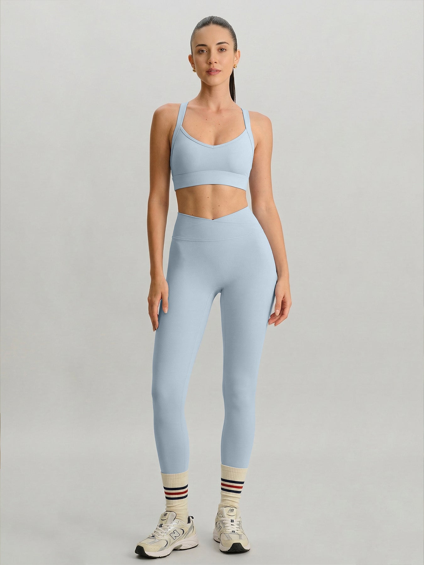 Women'S Knitted Nylon Sports Bra Sustainable Yoga Tops - BERLOOK